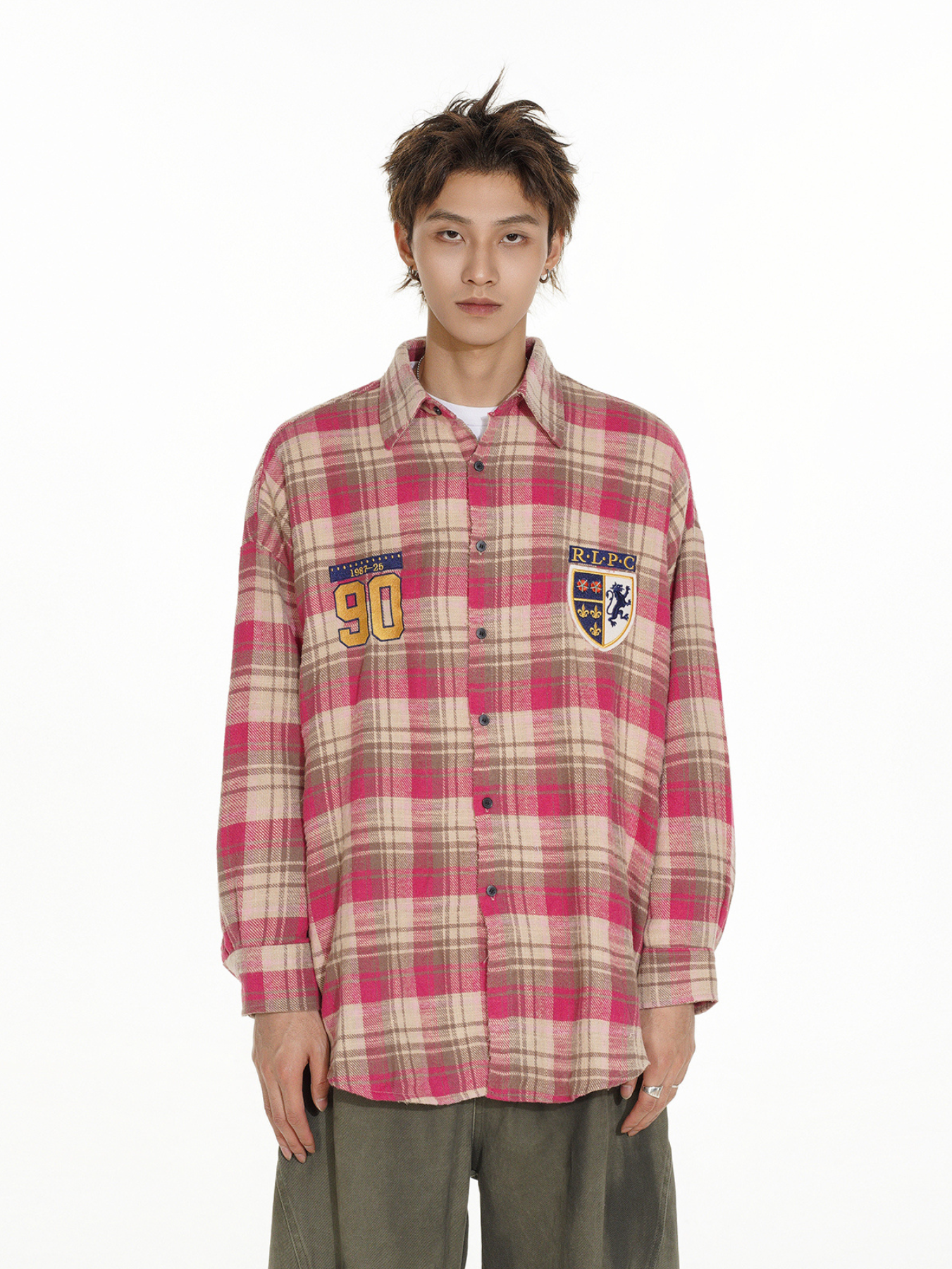 QS972A check shirts