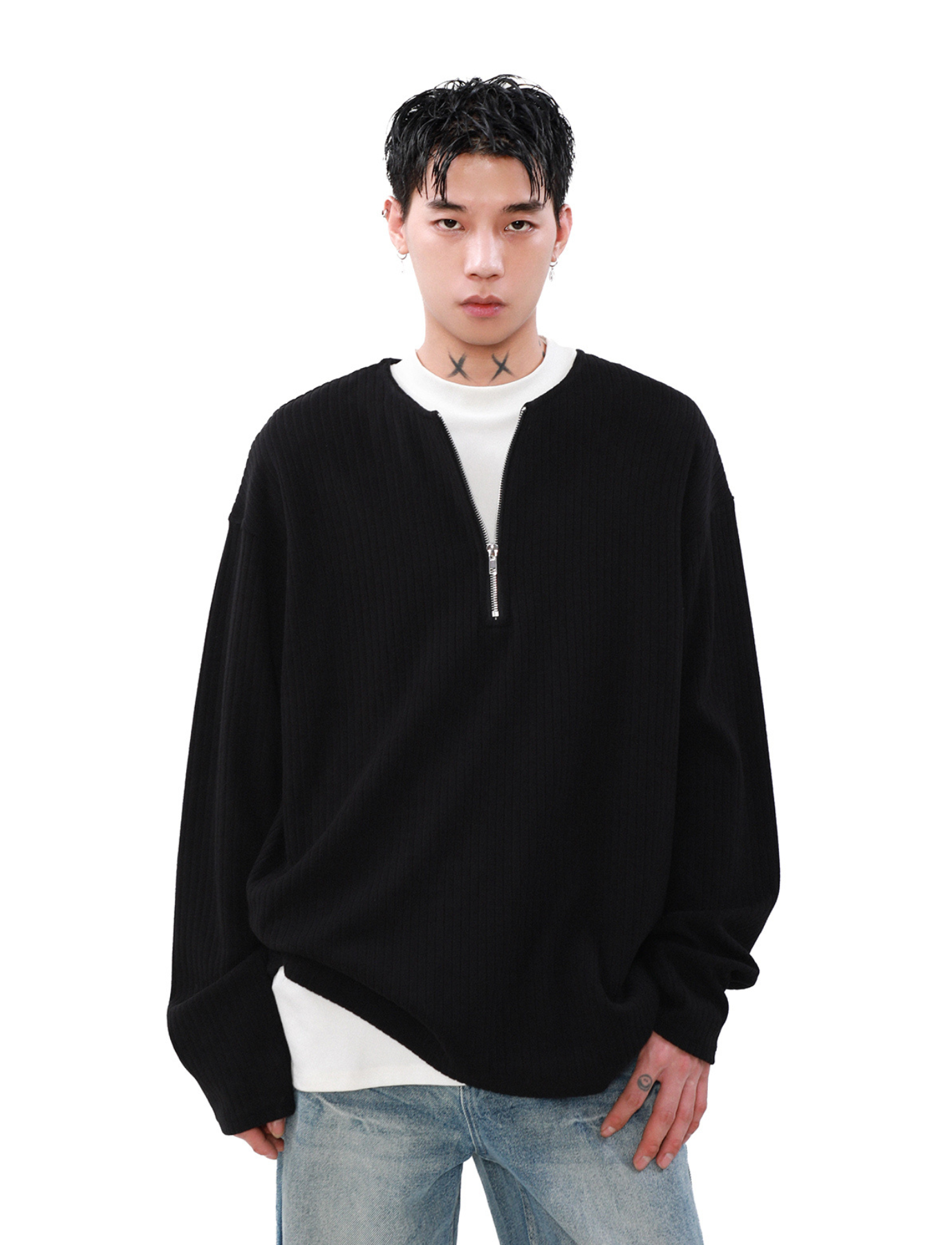 QS912A half zip tops