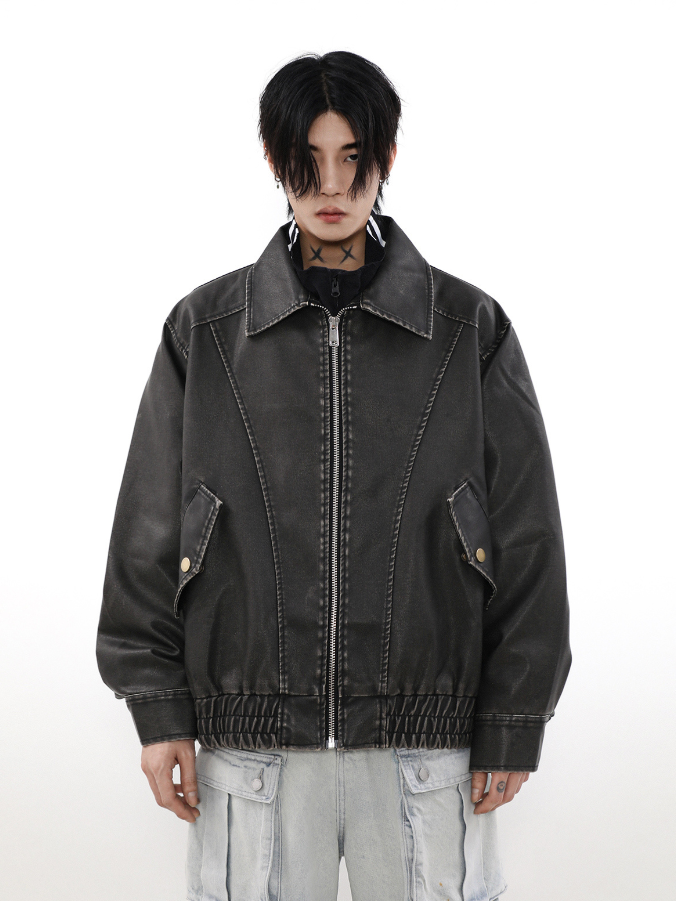QS392A leather jacket