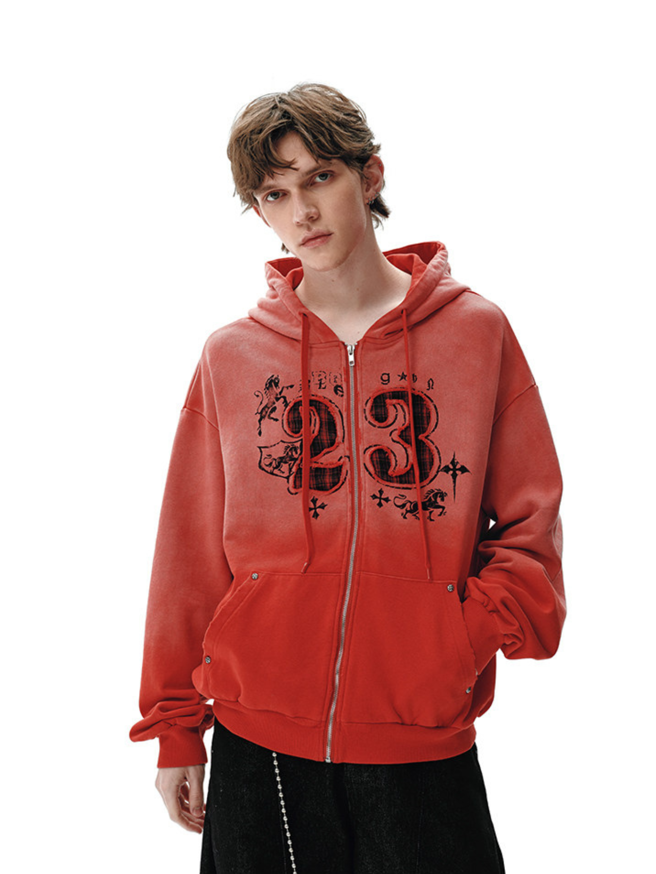 QS755B zip hoodie
