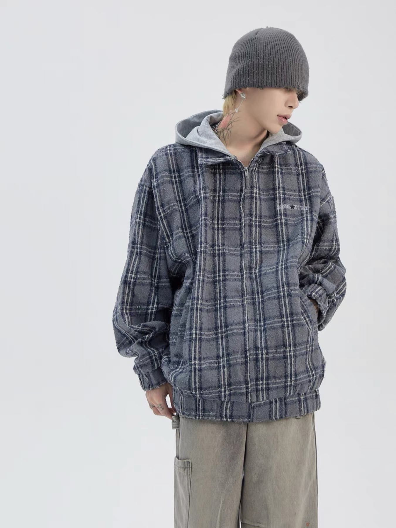 QS959A check jacket