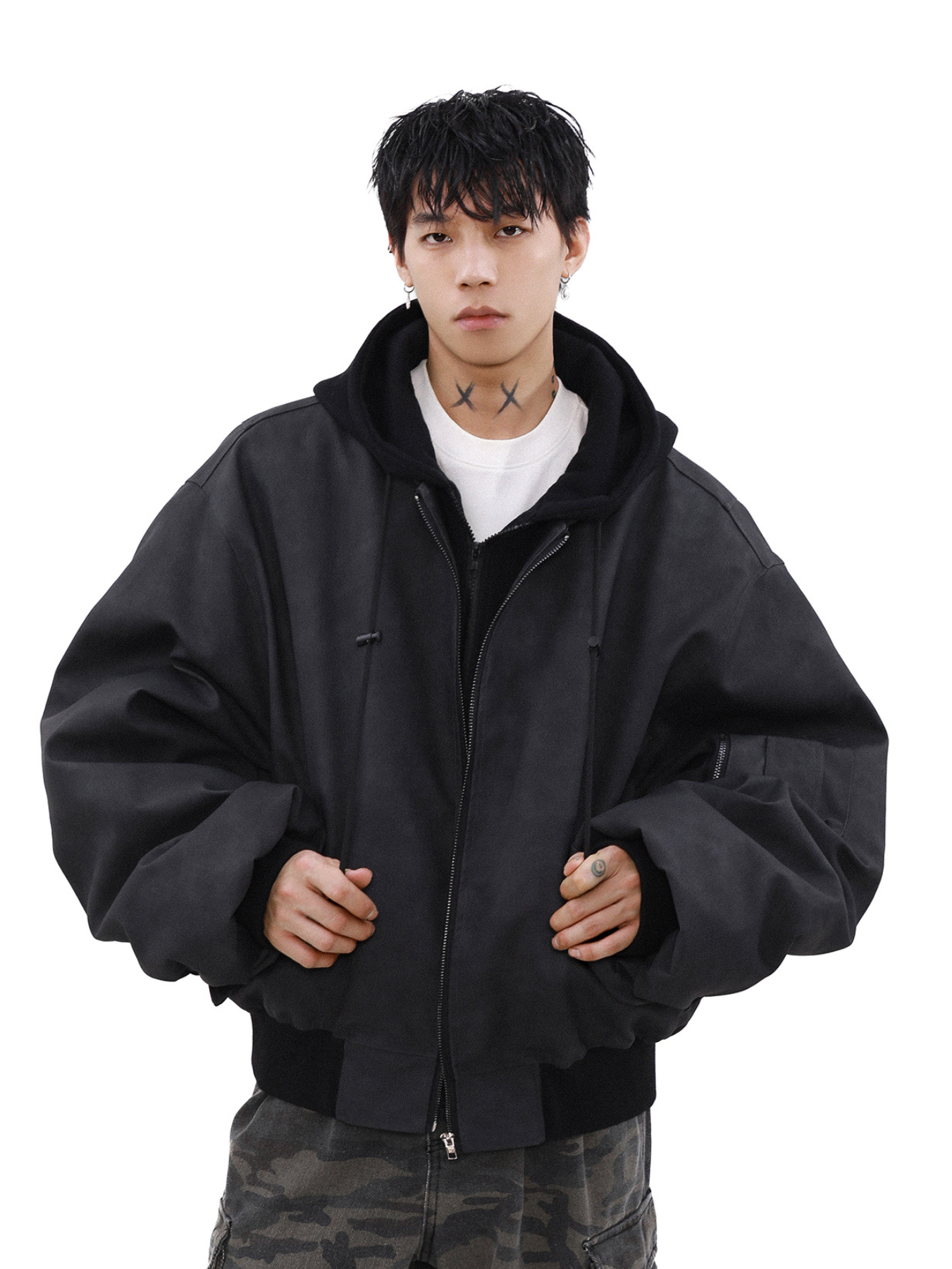 QS024B hoodie loose jacket