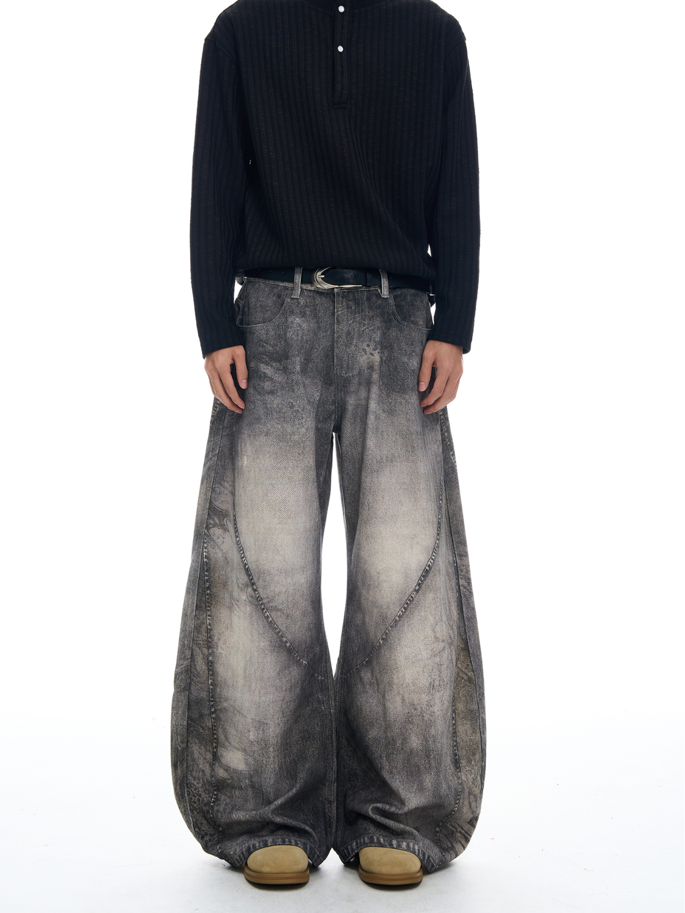 QS652B print denim