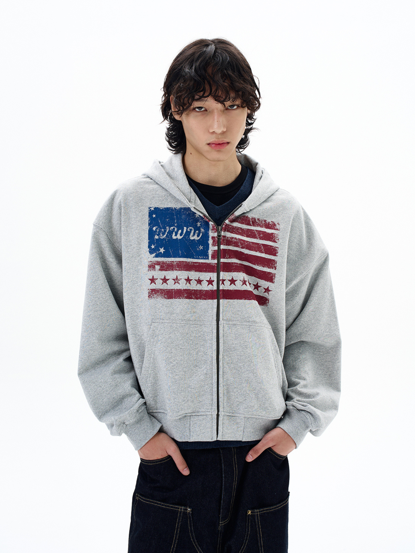 QS640B zip hoodie