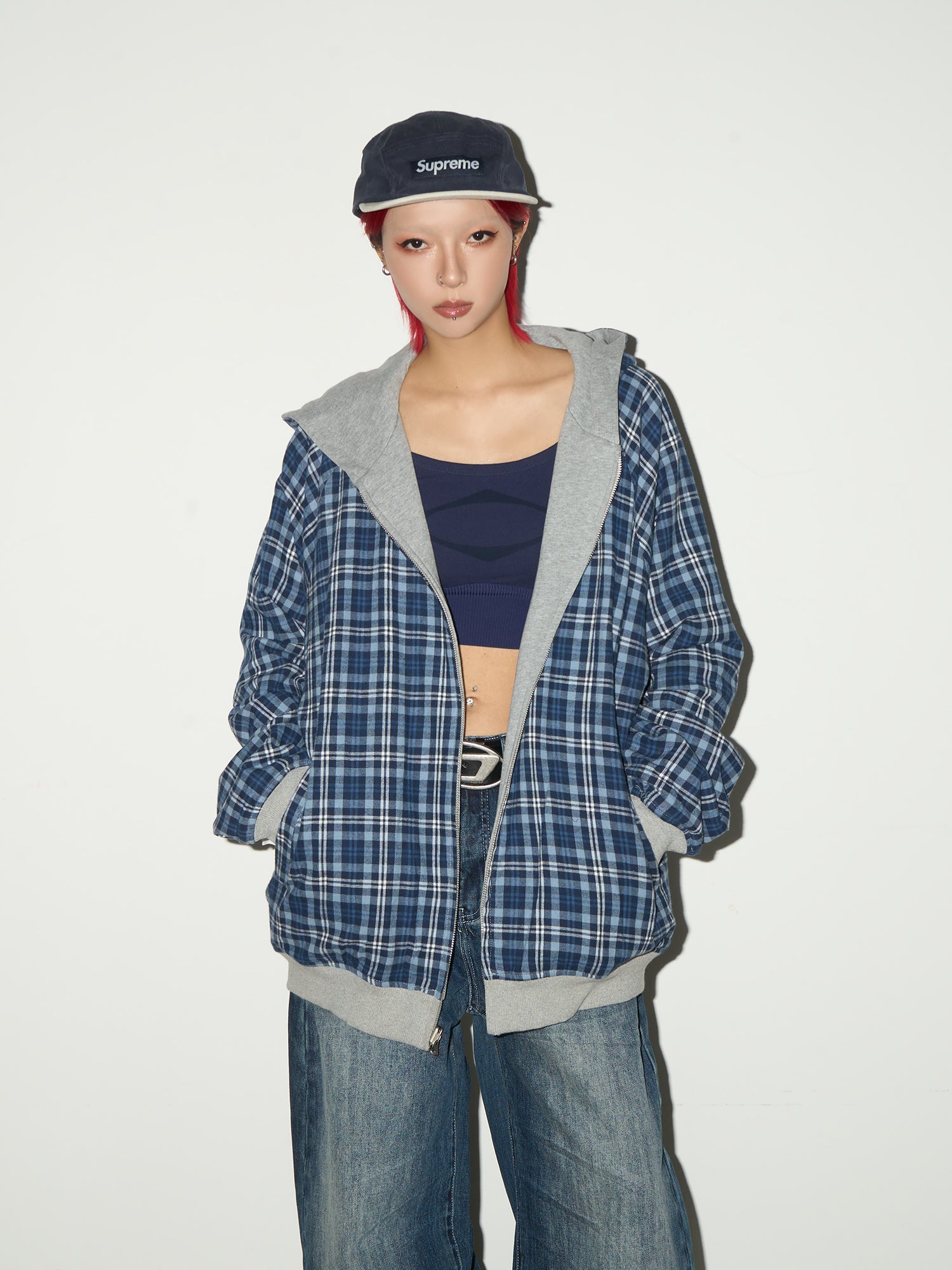 QS648B reversible hoodie