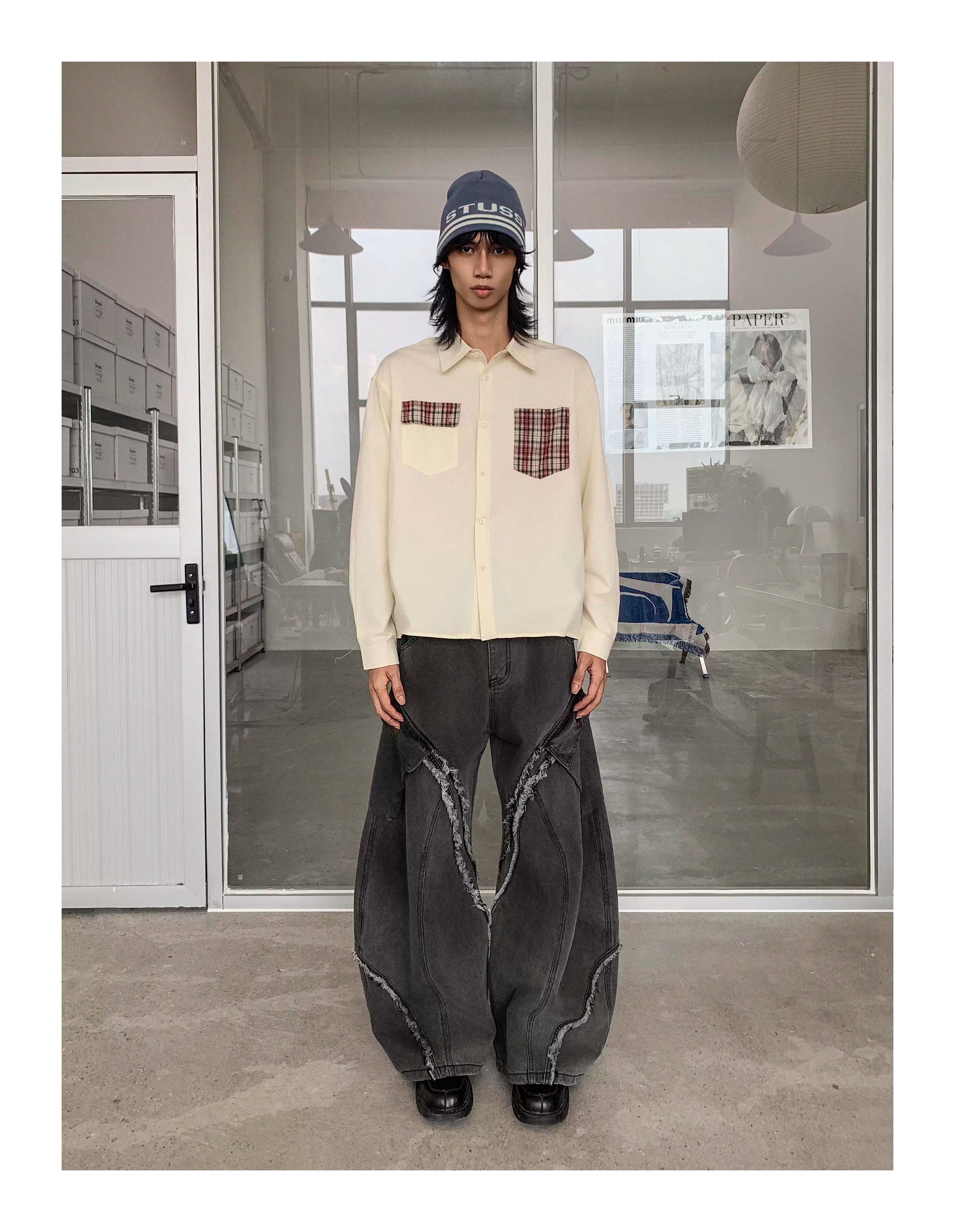 QS613B wash denim