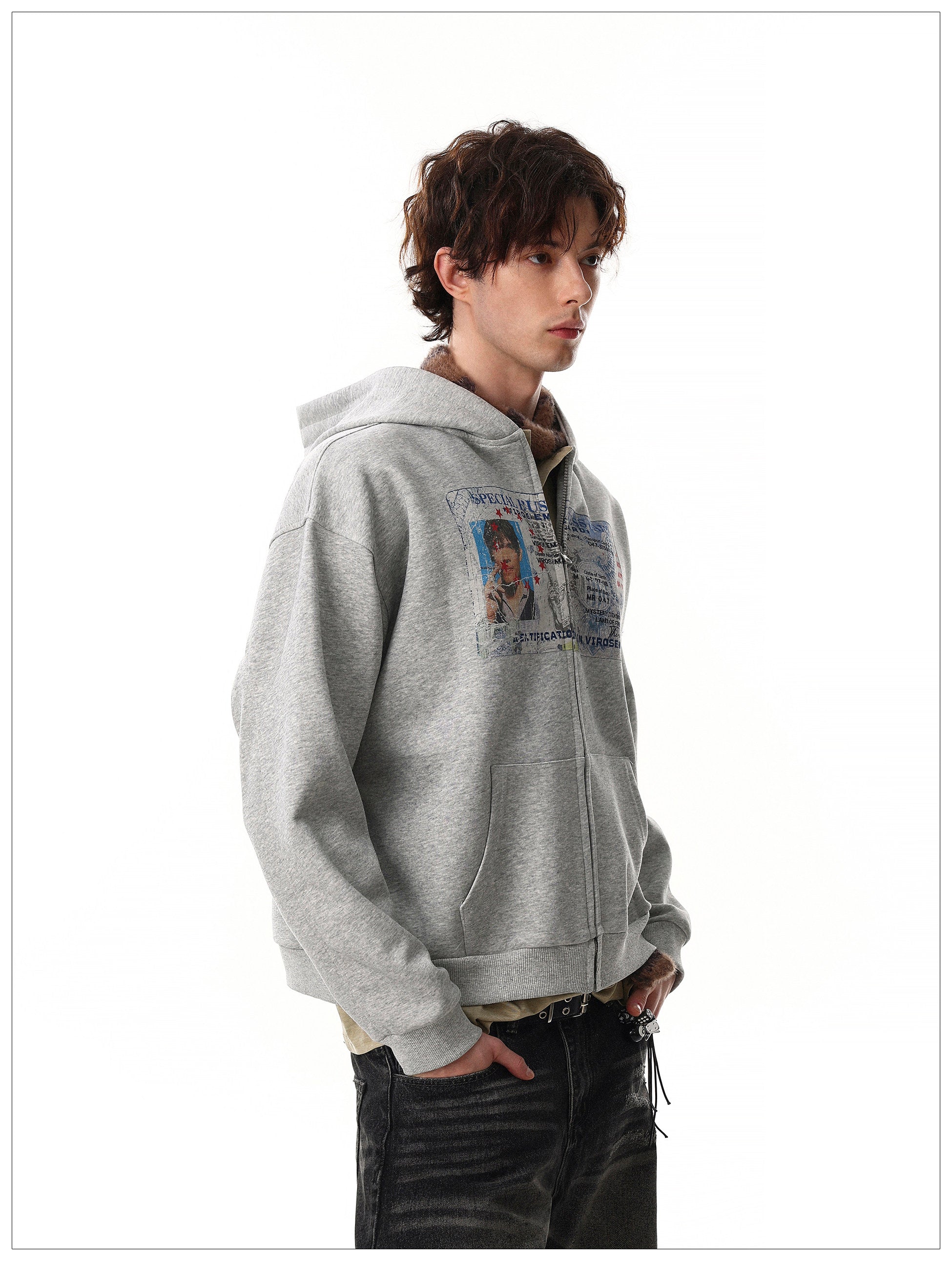 QS693B zip hoodie