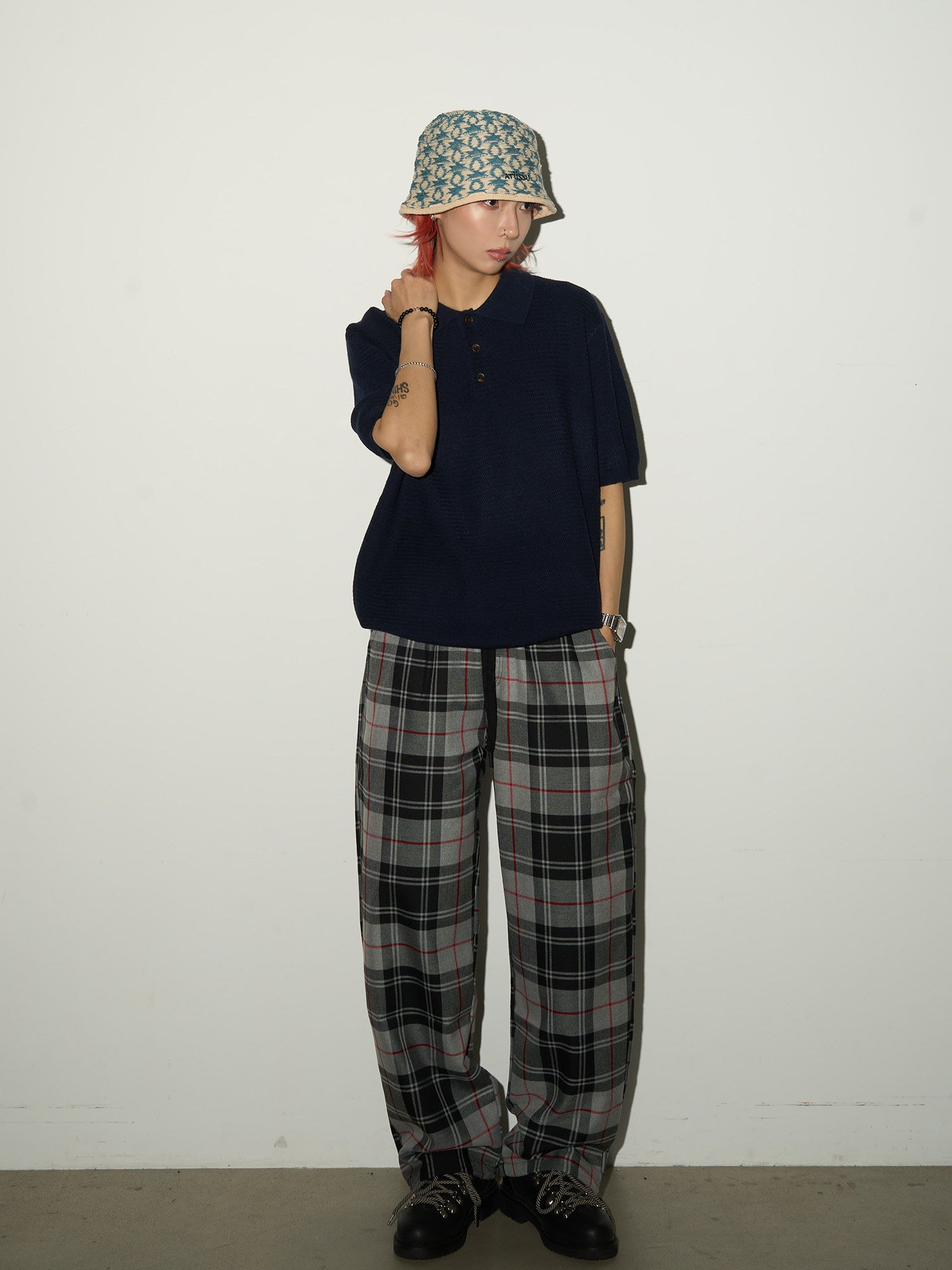 QS746B check pants