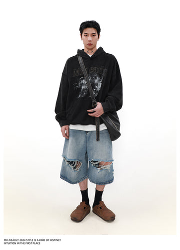 QS412A LAYERED DENIM JACKET サイズ：L 8b1419e88ec5f1943032f6d467a865