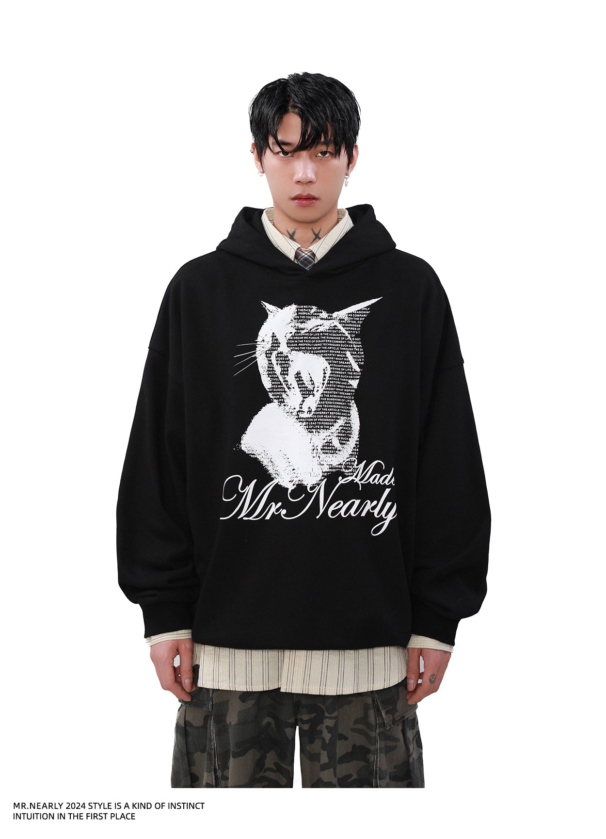 QS872A print hoodie