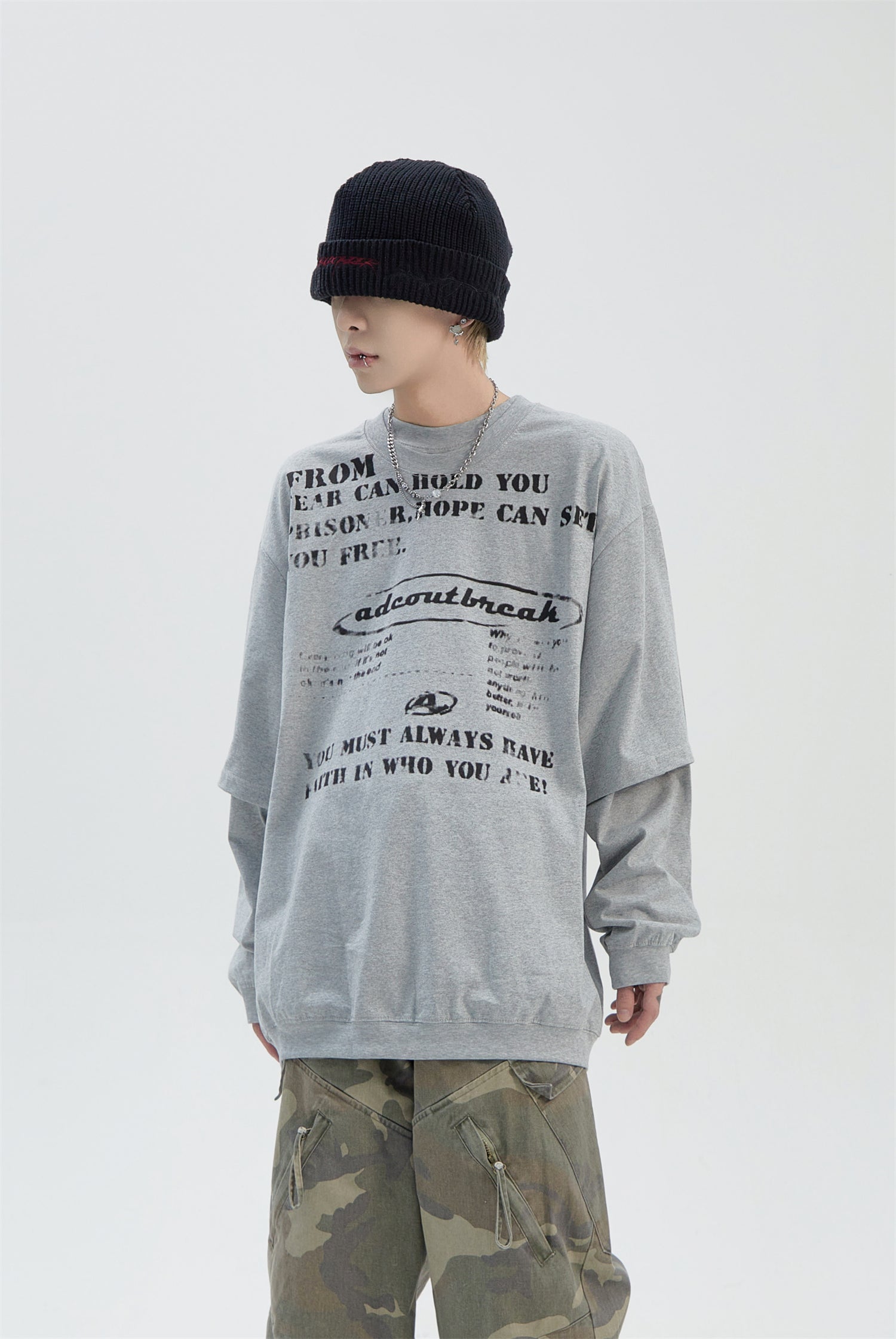 QS890A layered L/S tops