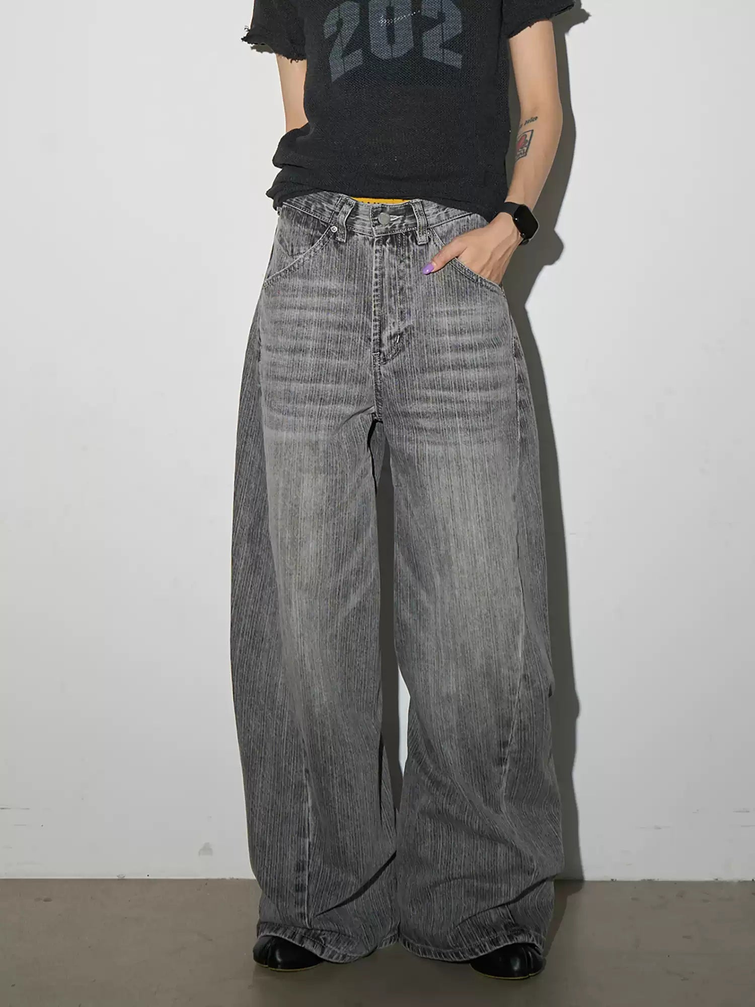 QS859B wash denim