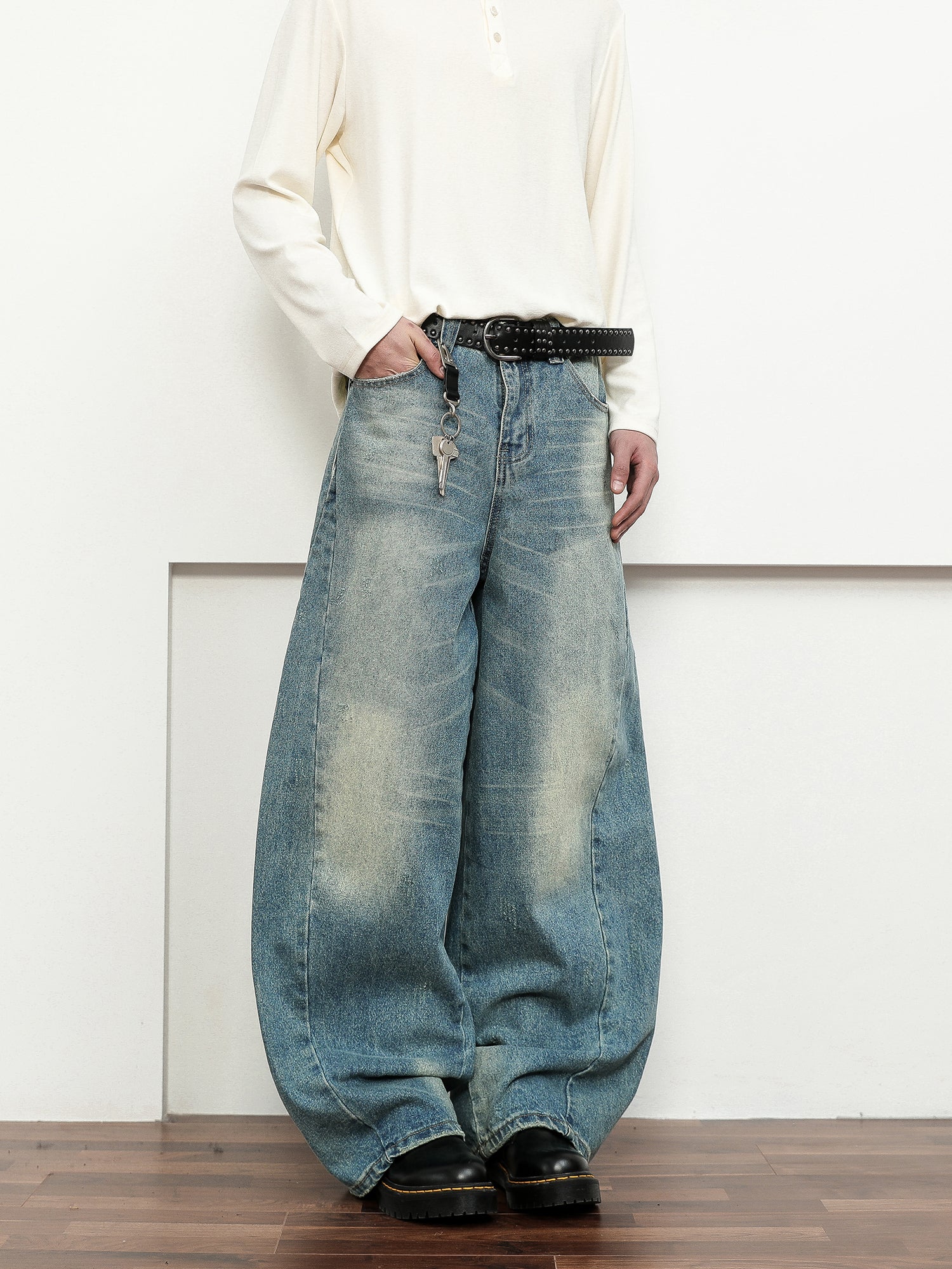 QS217B wash denim