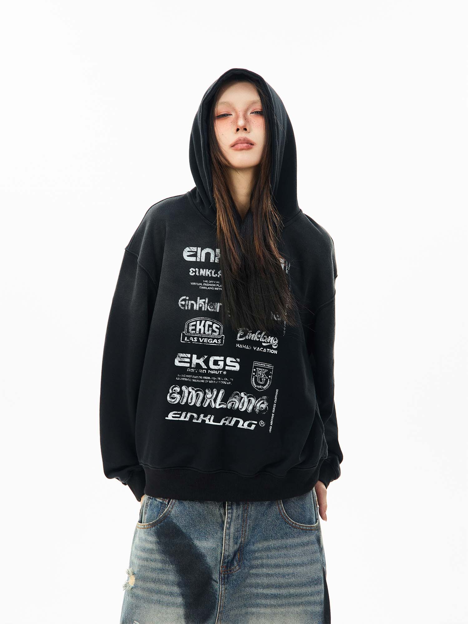 QS977A dirty hoodie