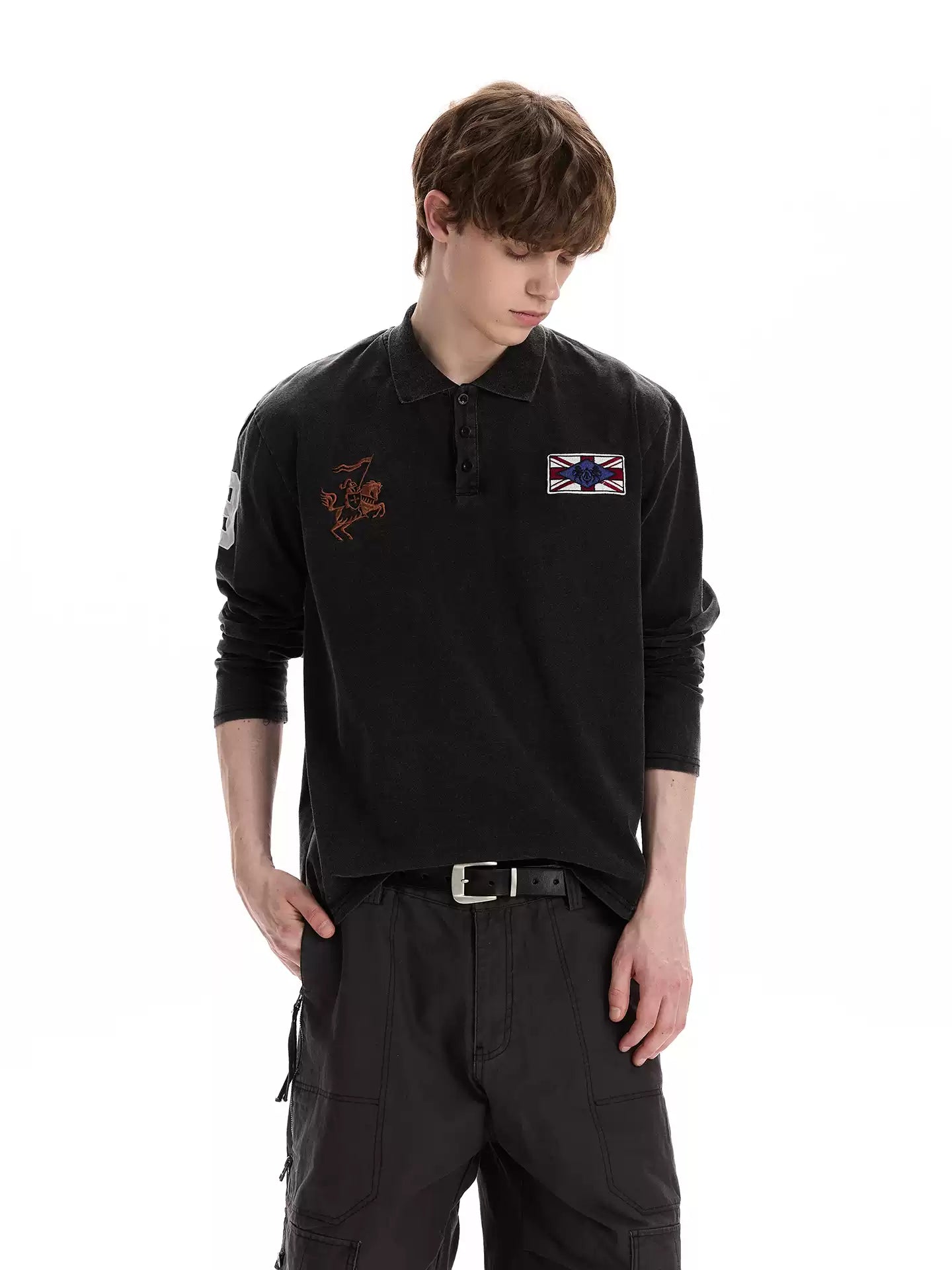 QS896B L/S polo