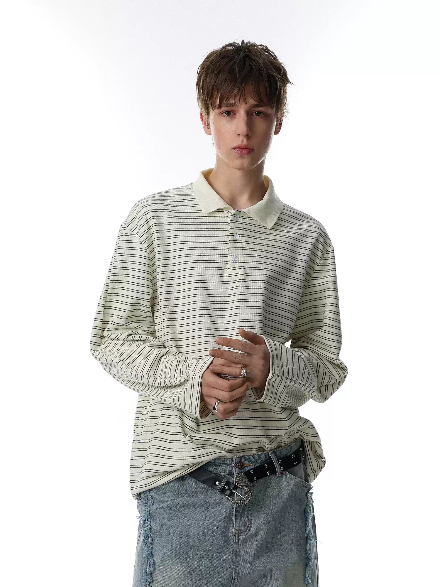 QS736B L/S polo