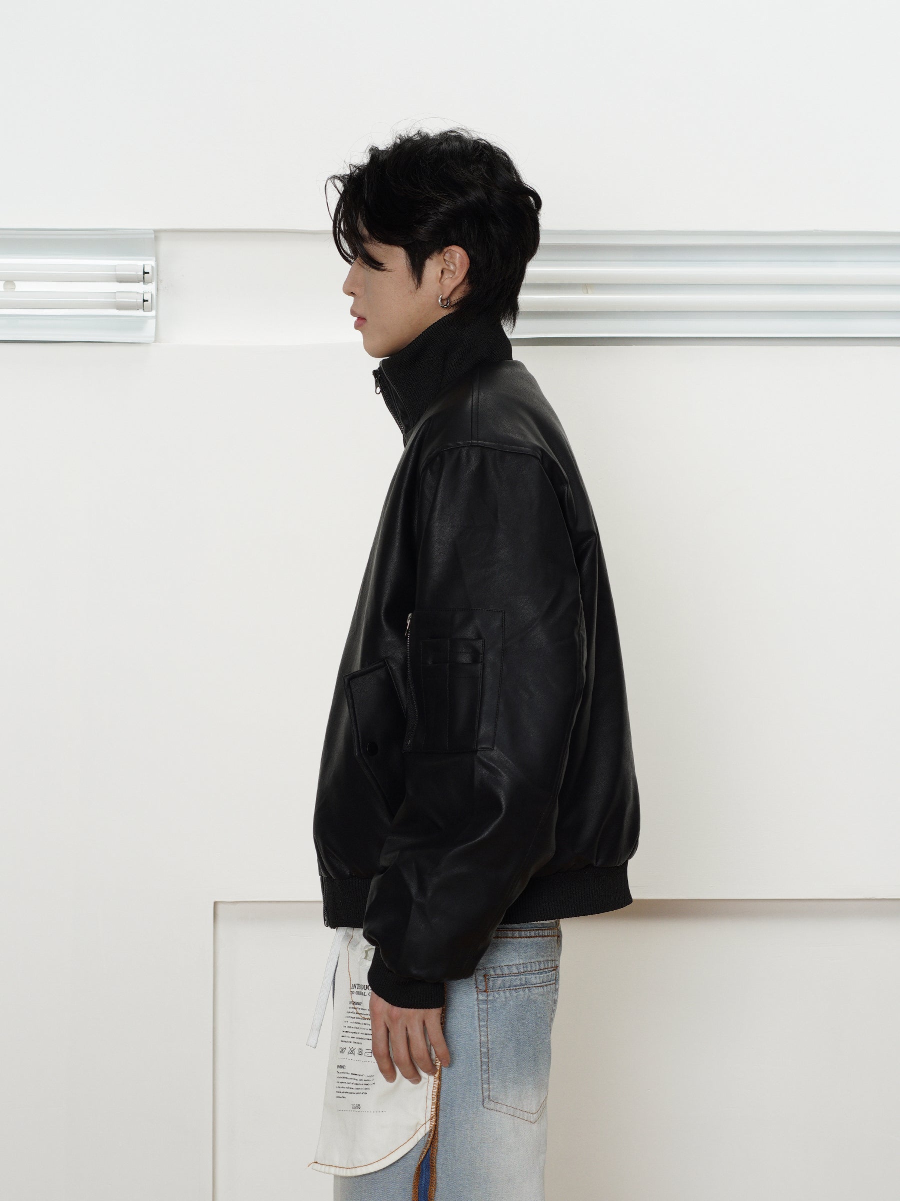 QS175B leather jacket