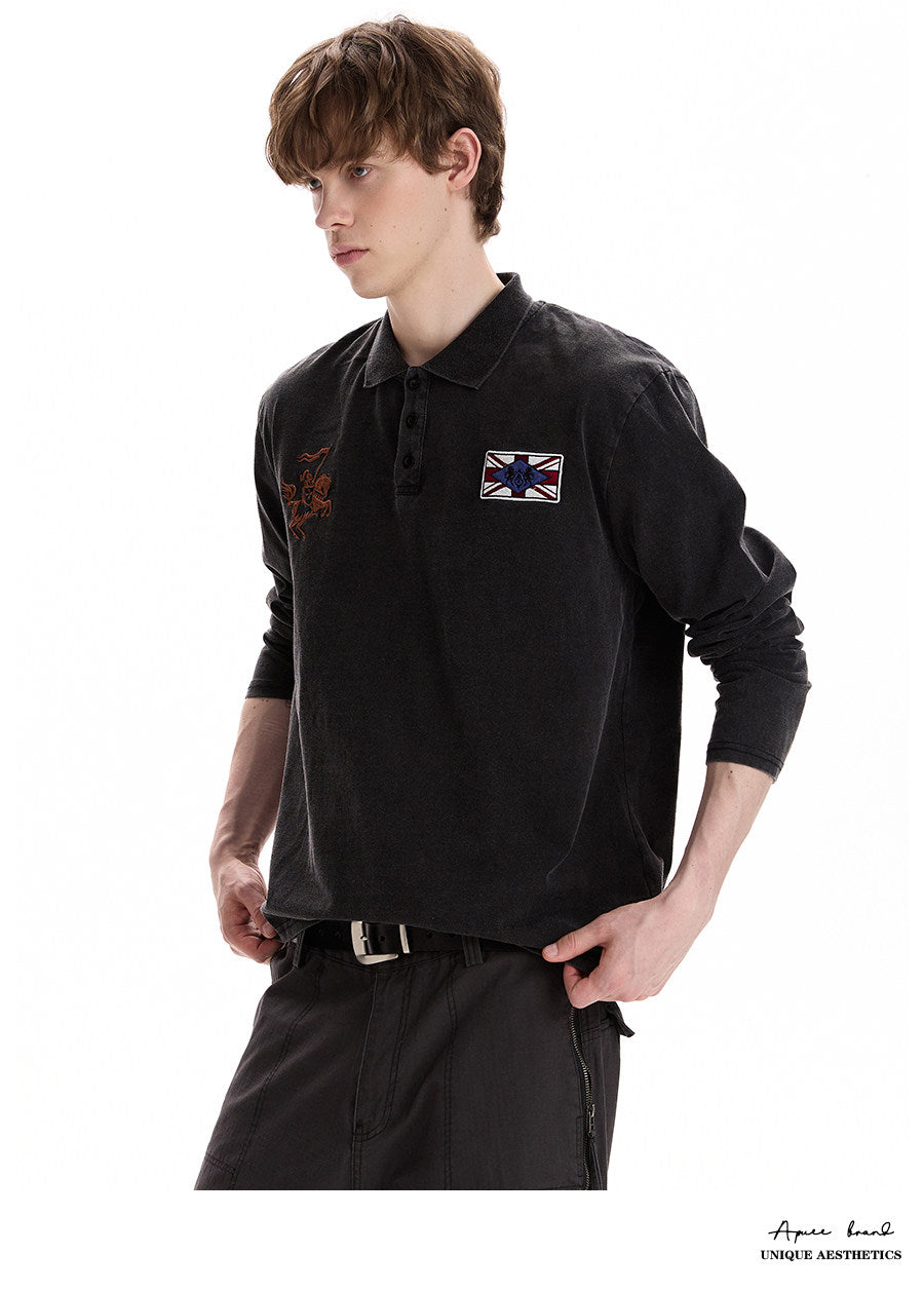 QS896B L/S polo