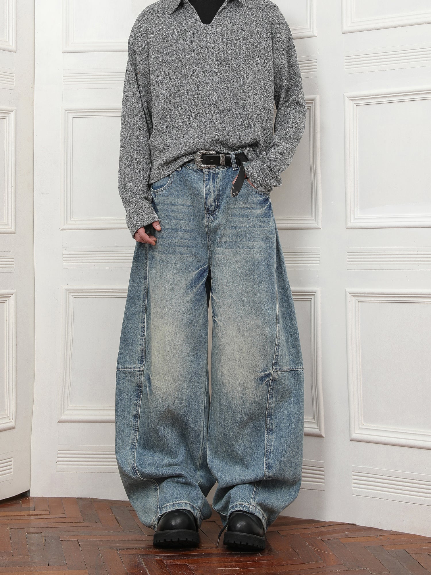 QS077B wide denim