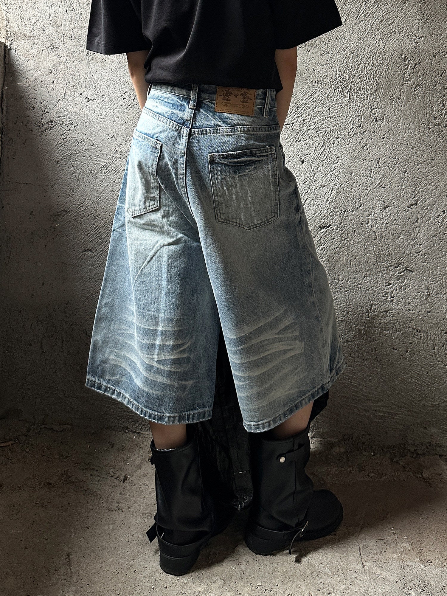 QS819B denim shorts