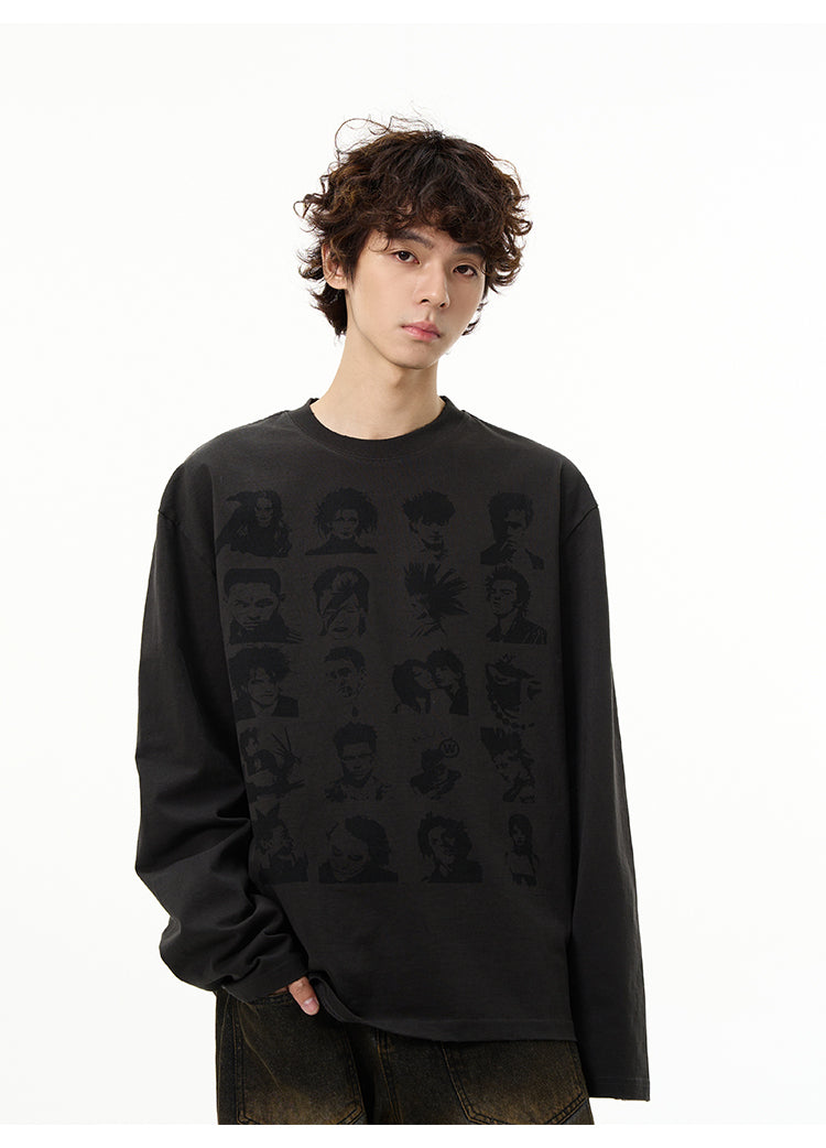 QS828A print L/S tee