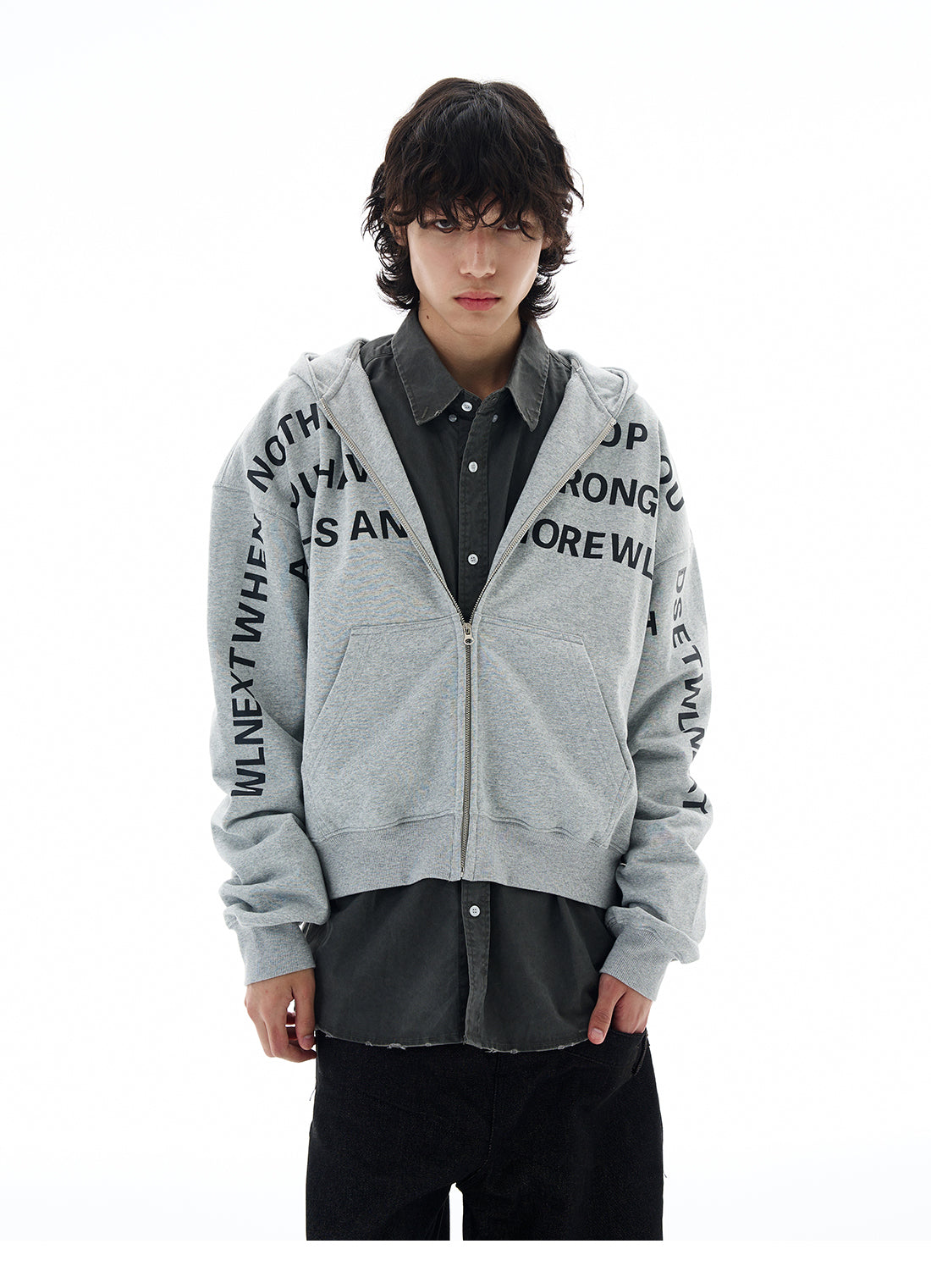 QS611B zip hoodie