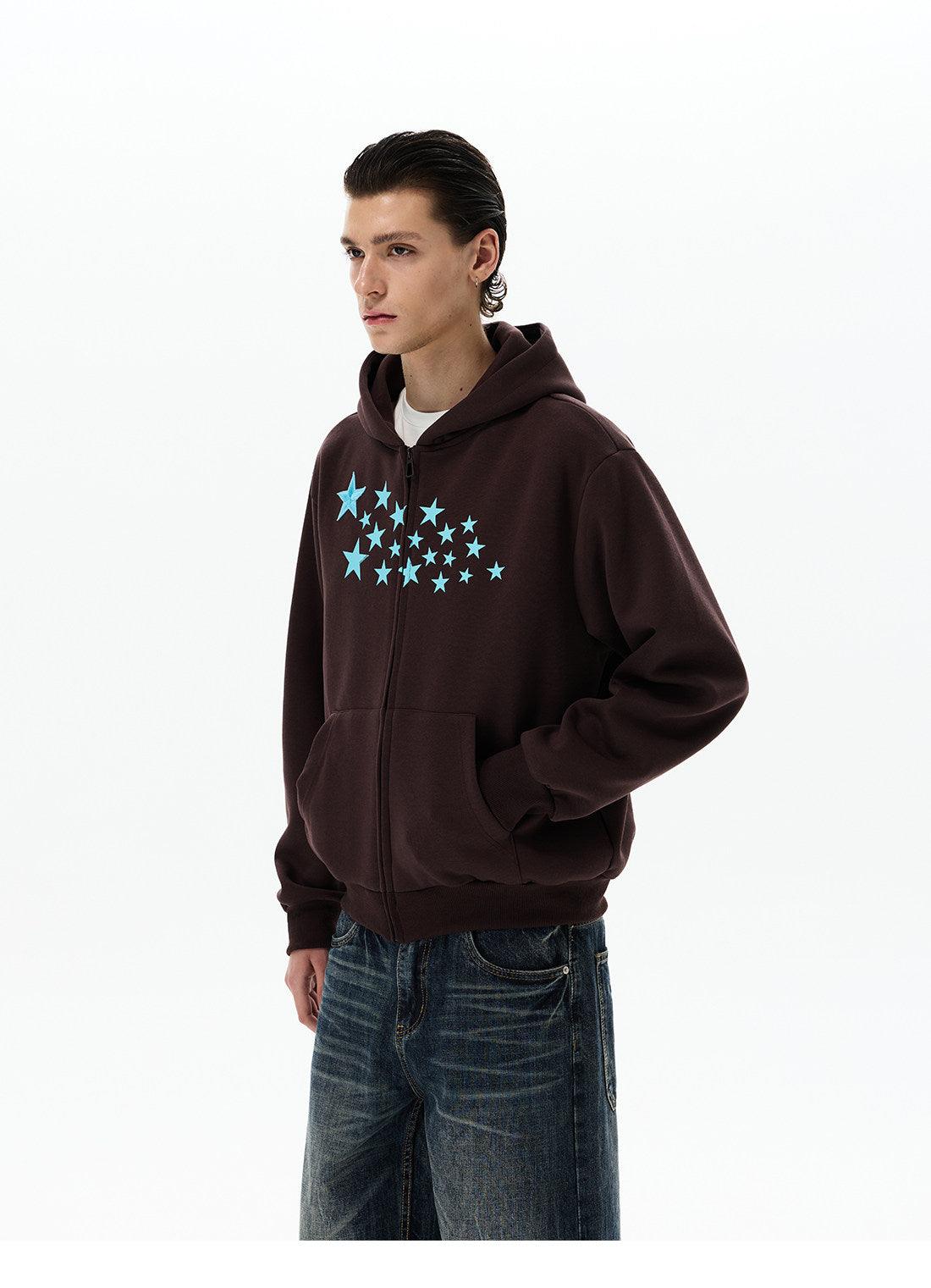 QS677B zip hoodie