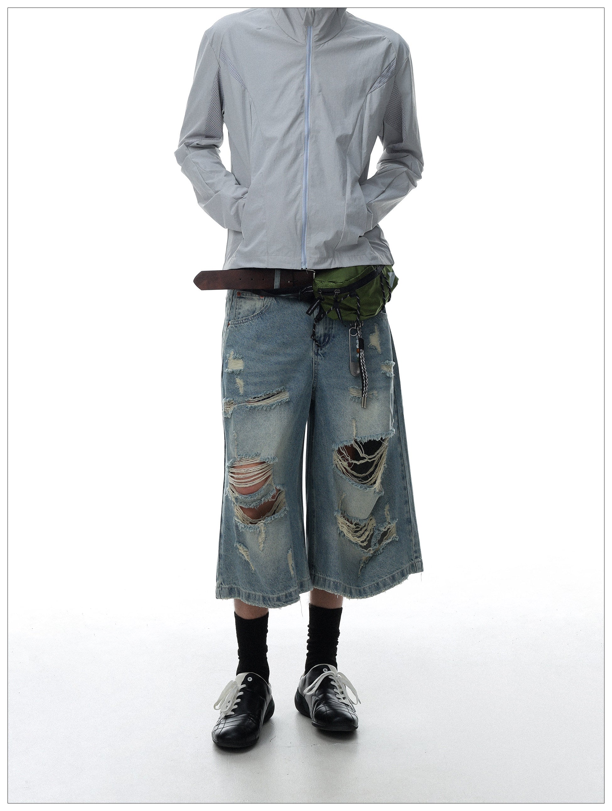 QS841B denim shorts