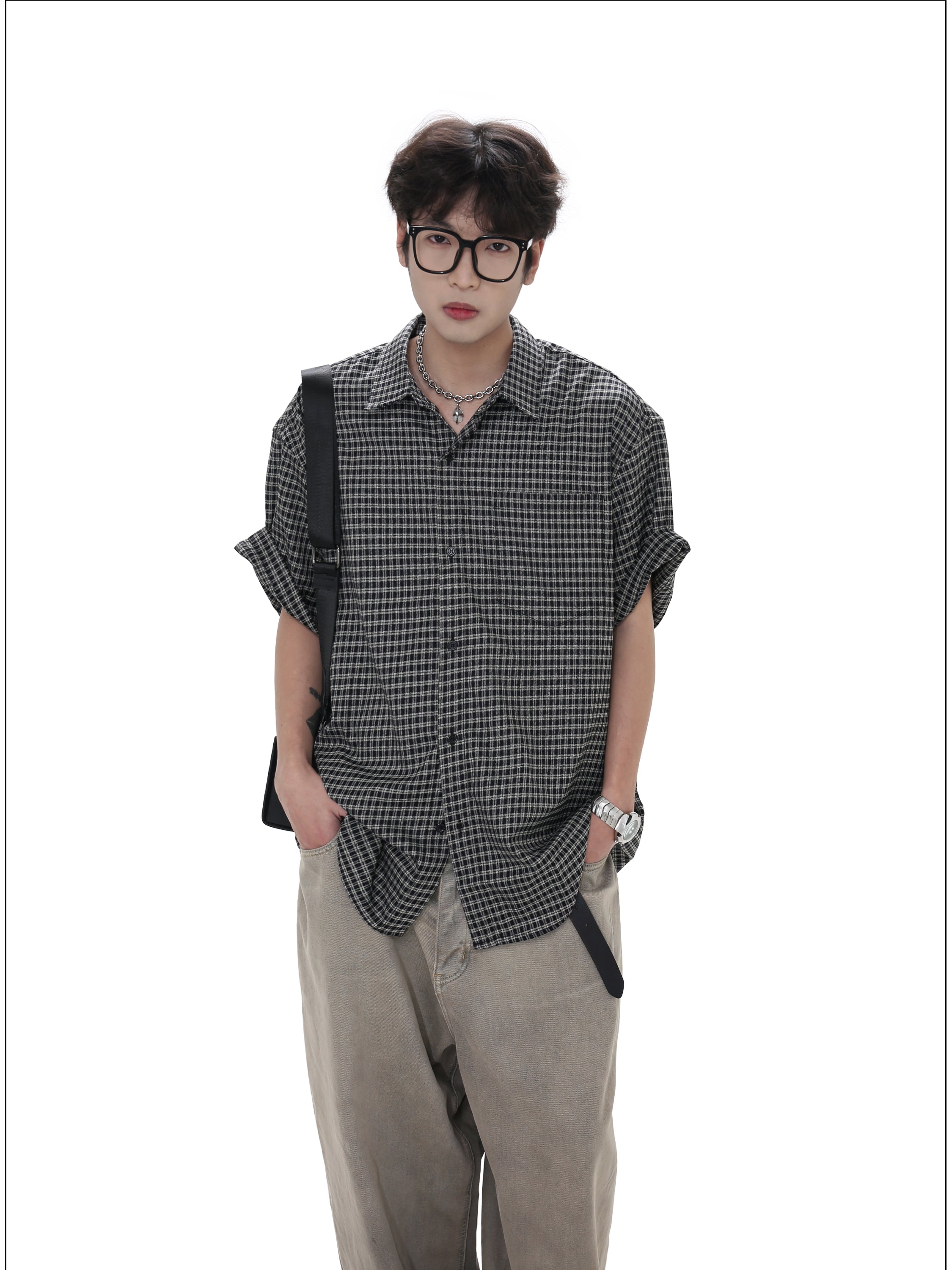 QS448B check shirts