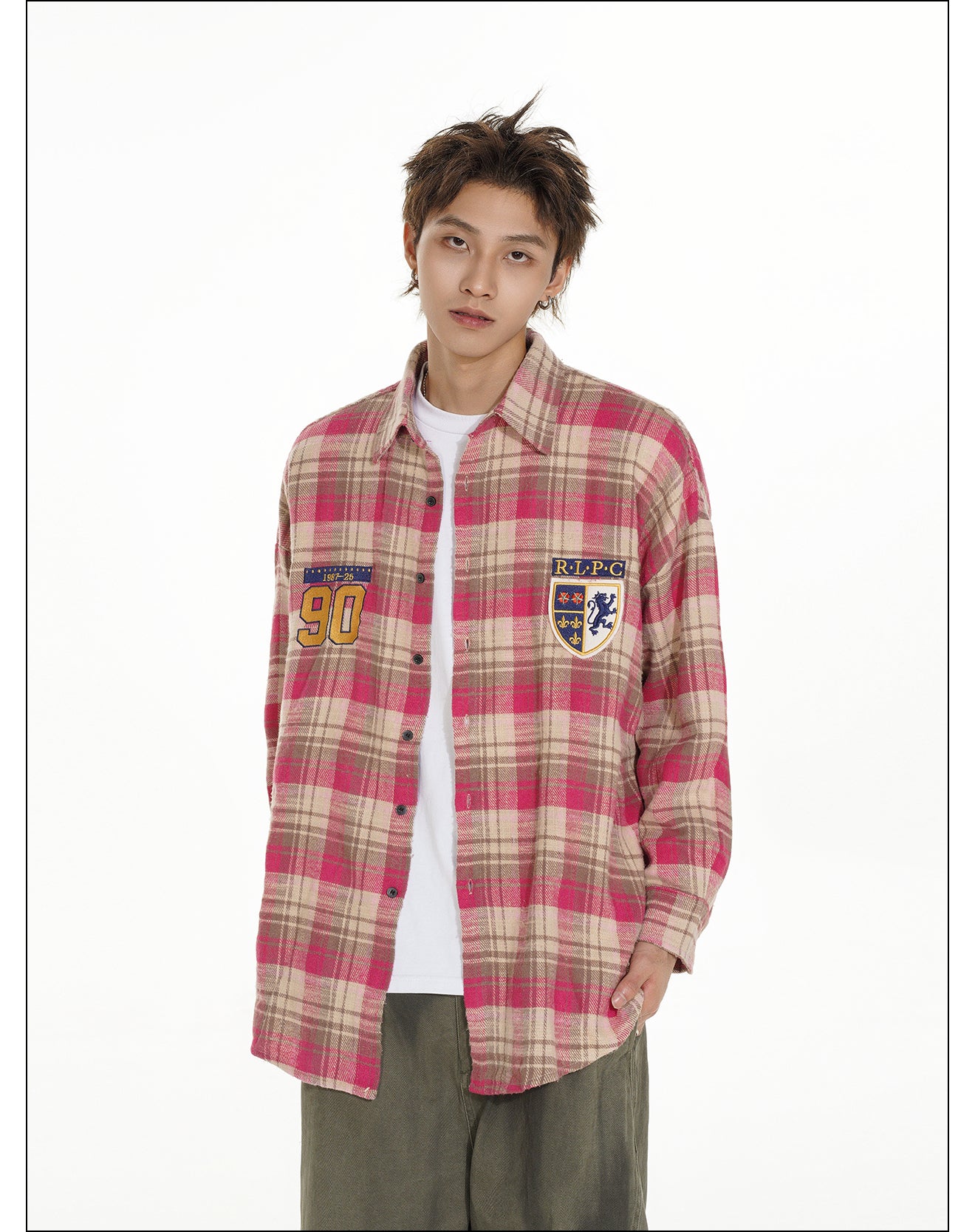 QS972A check shirts