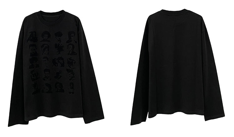 QS828A print L/S tee