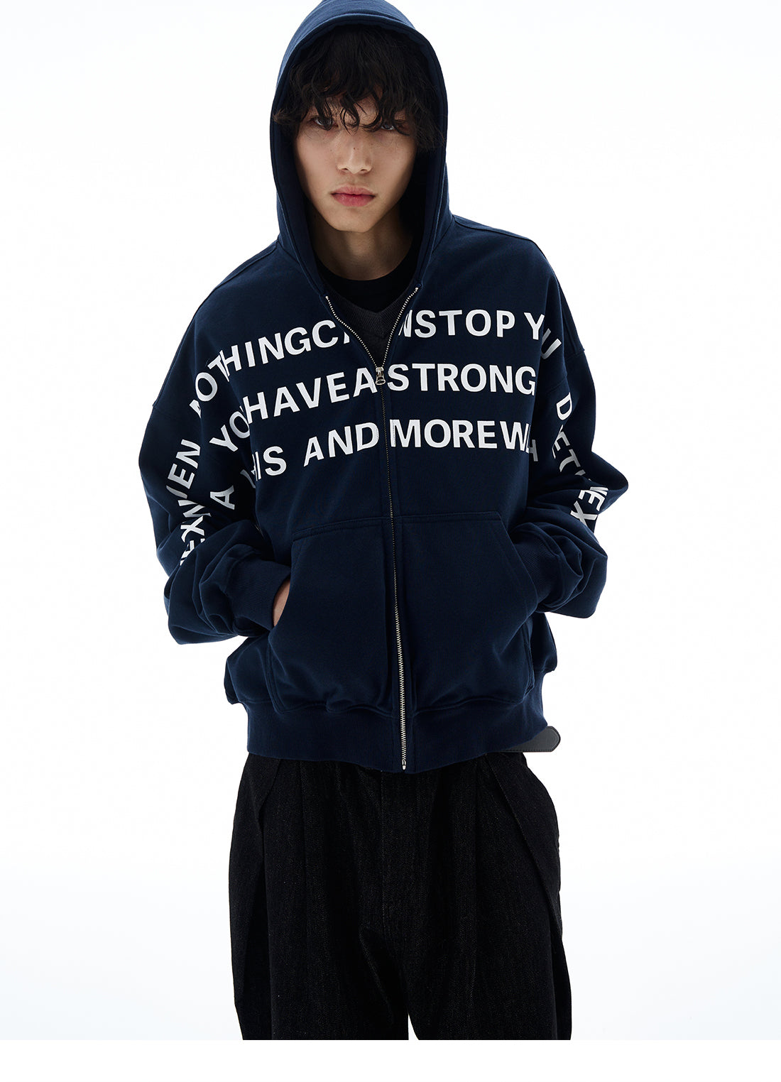QS611B zip hoodie
