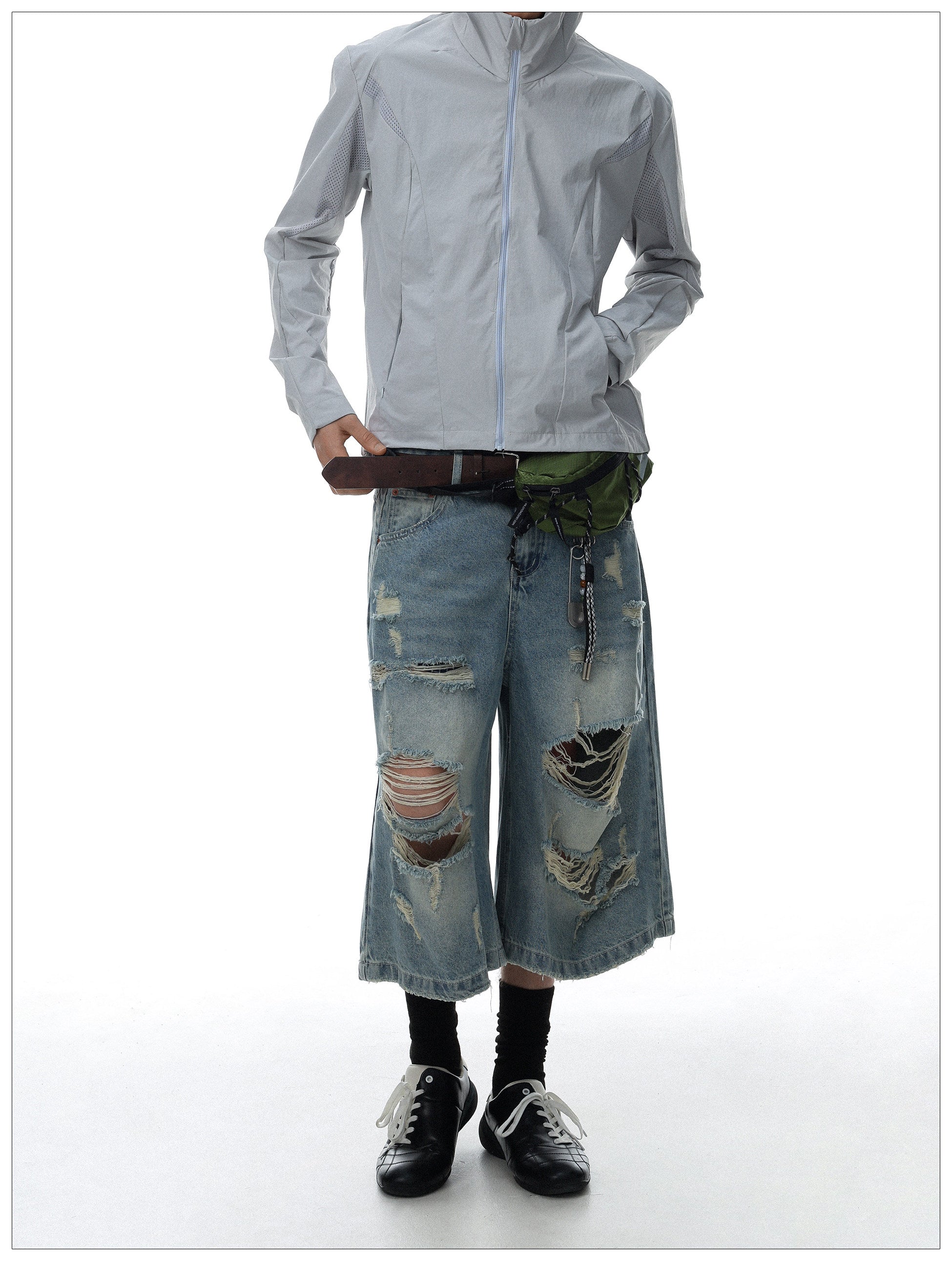 QS841B denim shorts