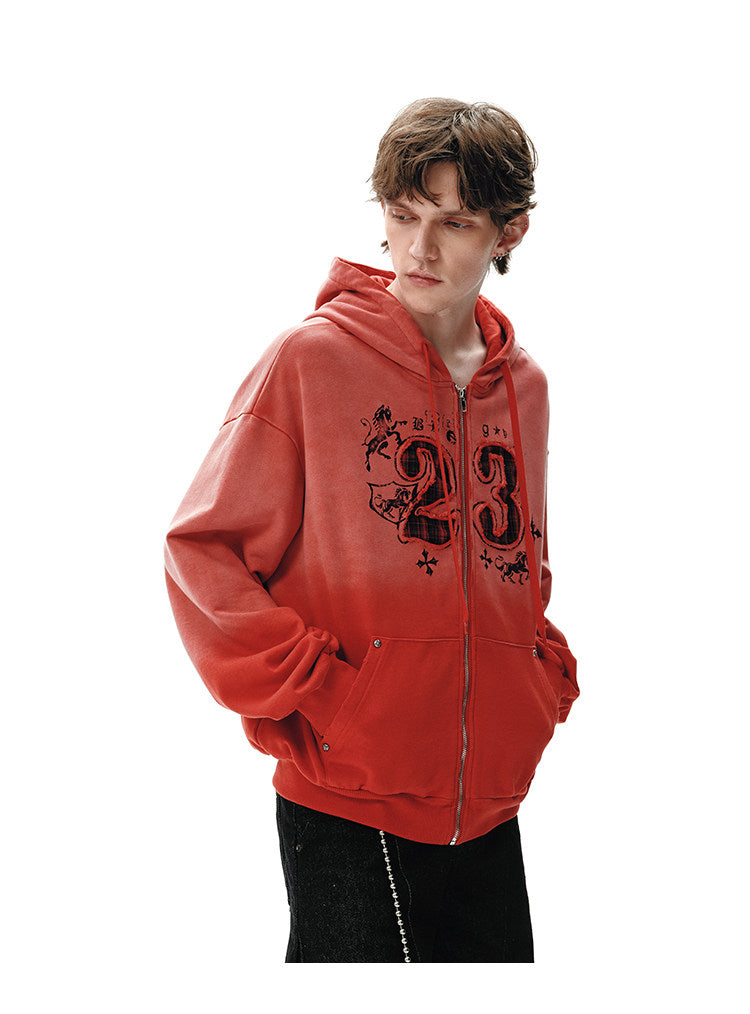 QS755B zip hoodie