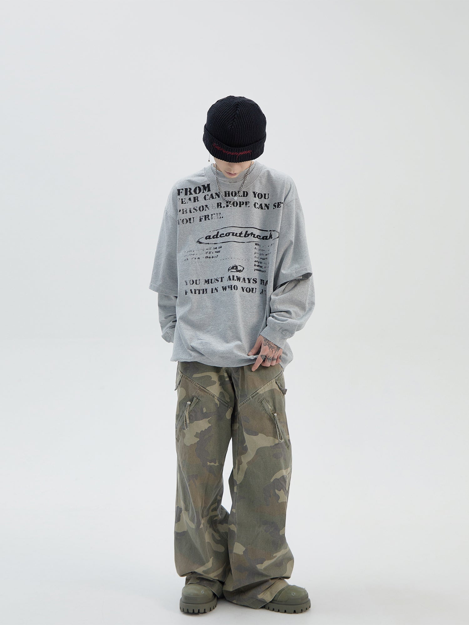 QS890A layered L/S tops