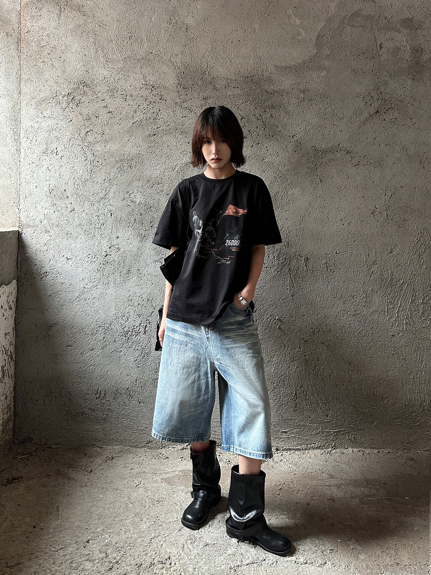 QS819B denim shorts