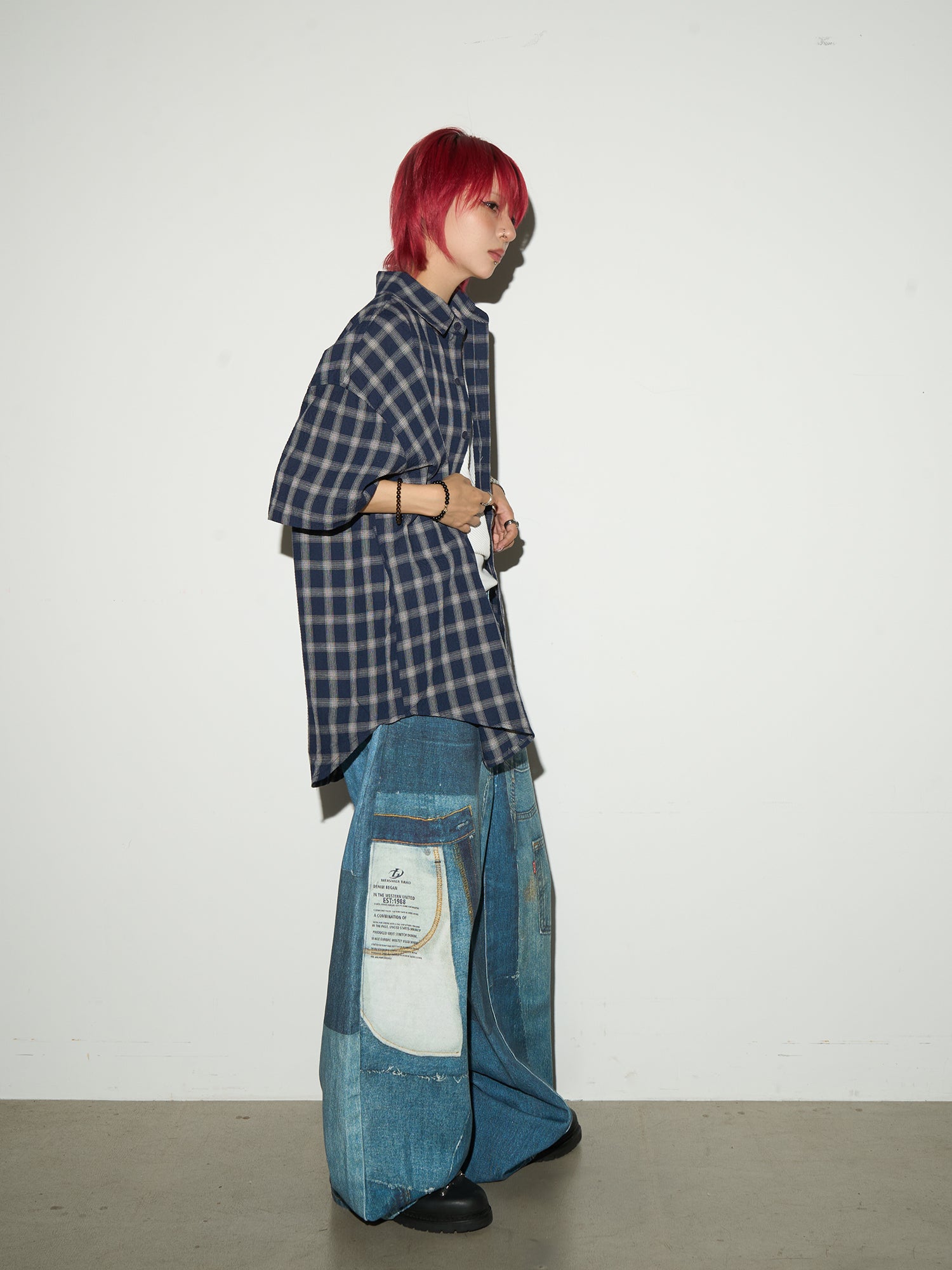 QS561B print denim