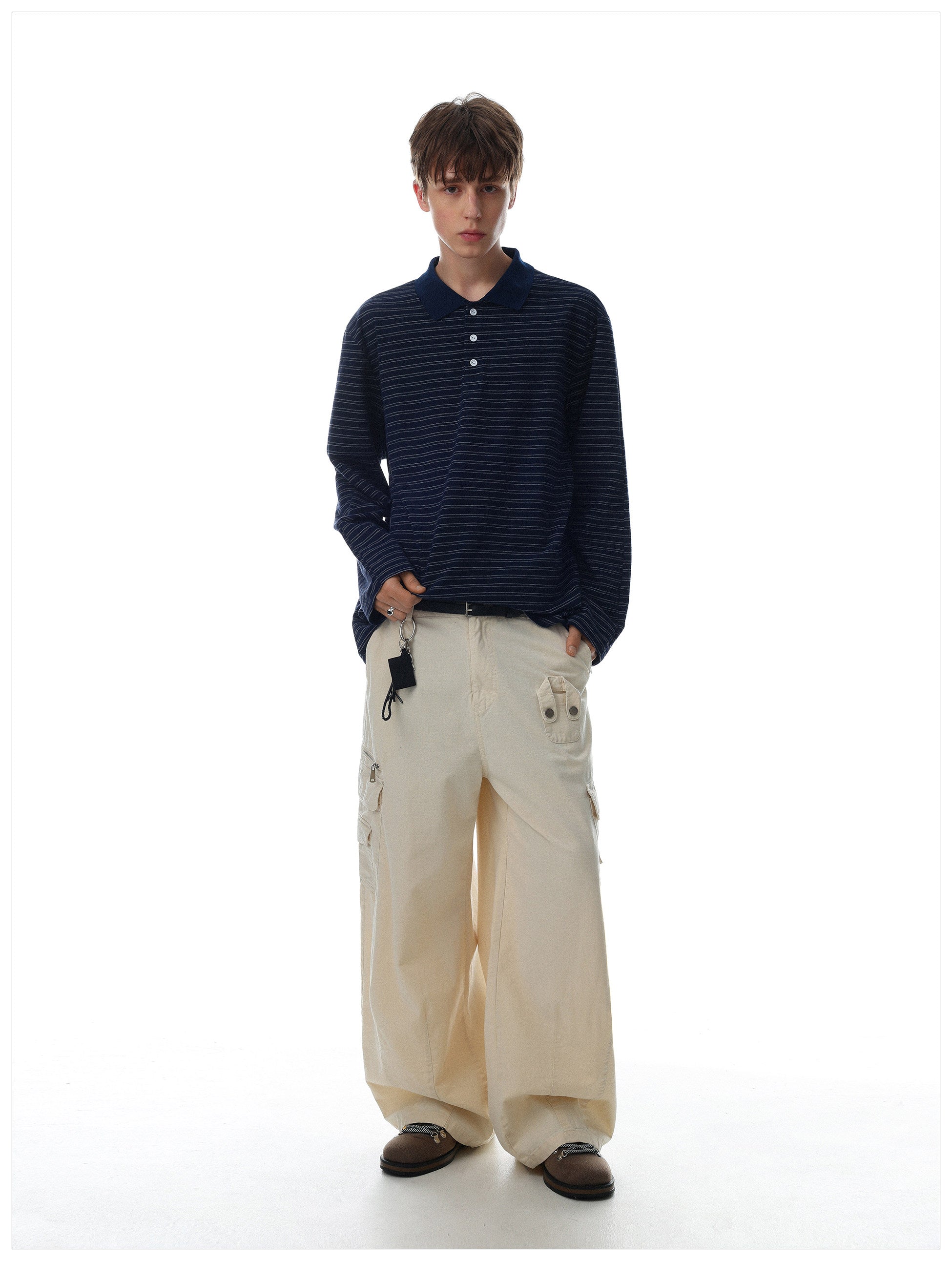 QS736B L/S polo