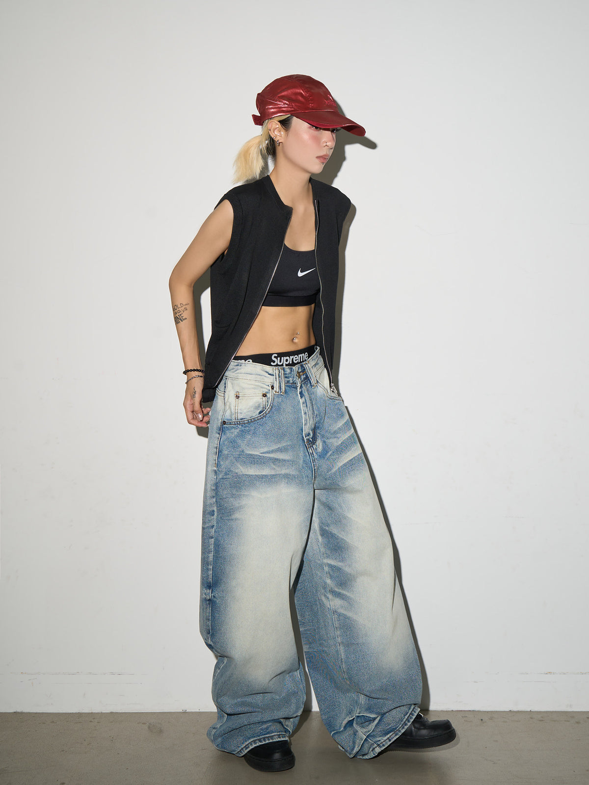 QS907B loose denim