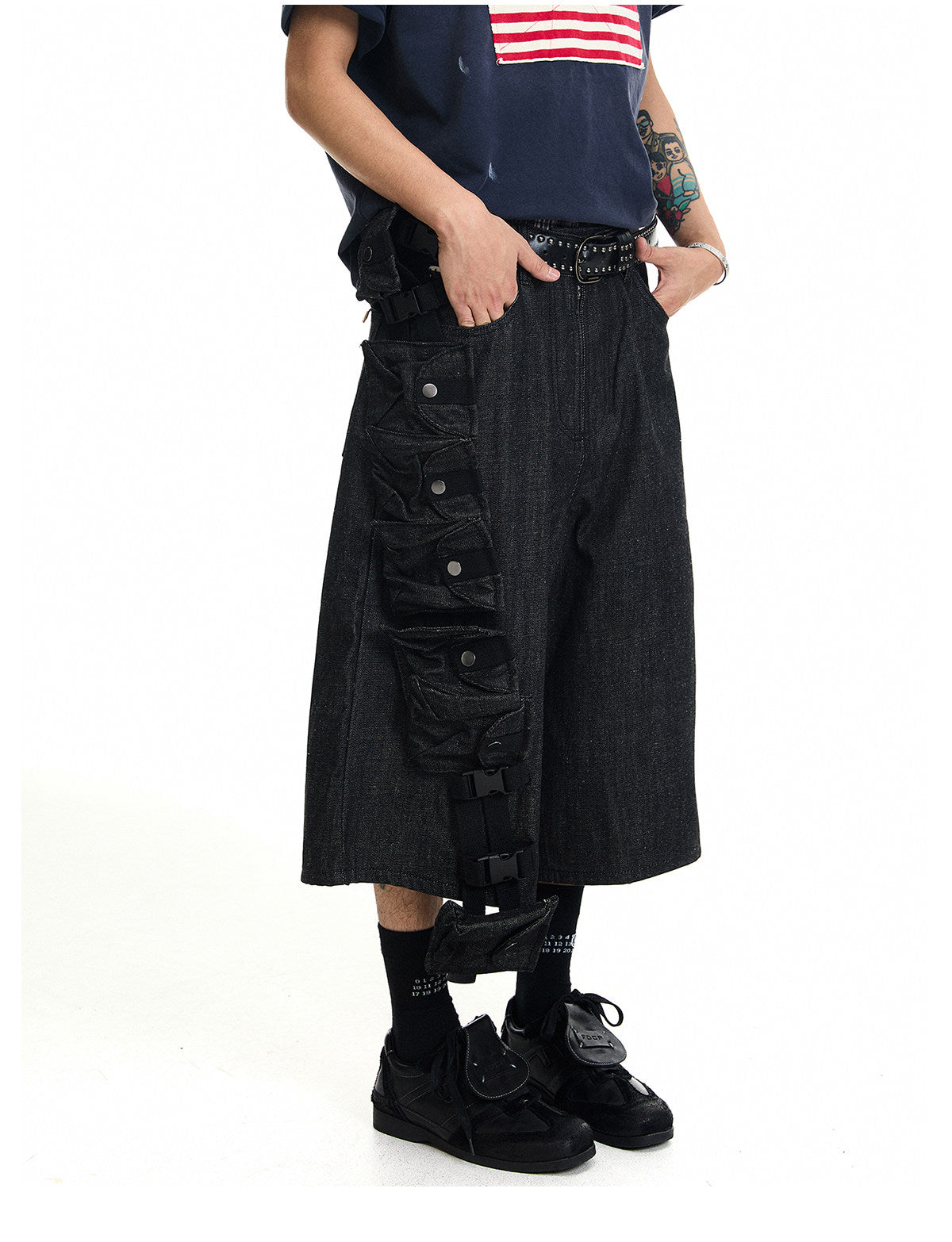 QS835B denim shorts