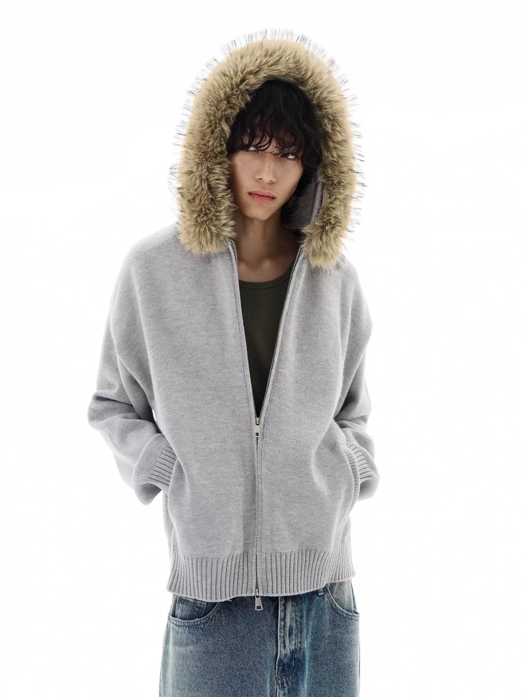 QS617B fur hoodie
