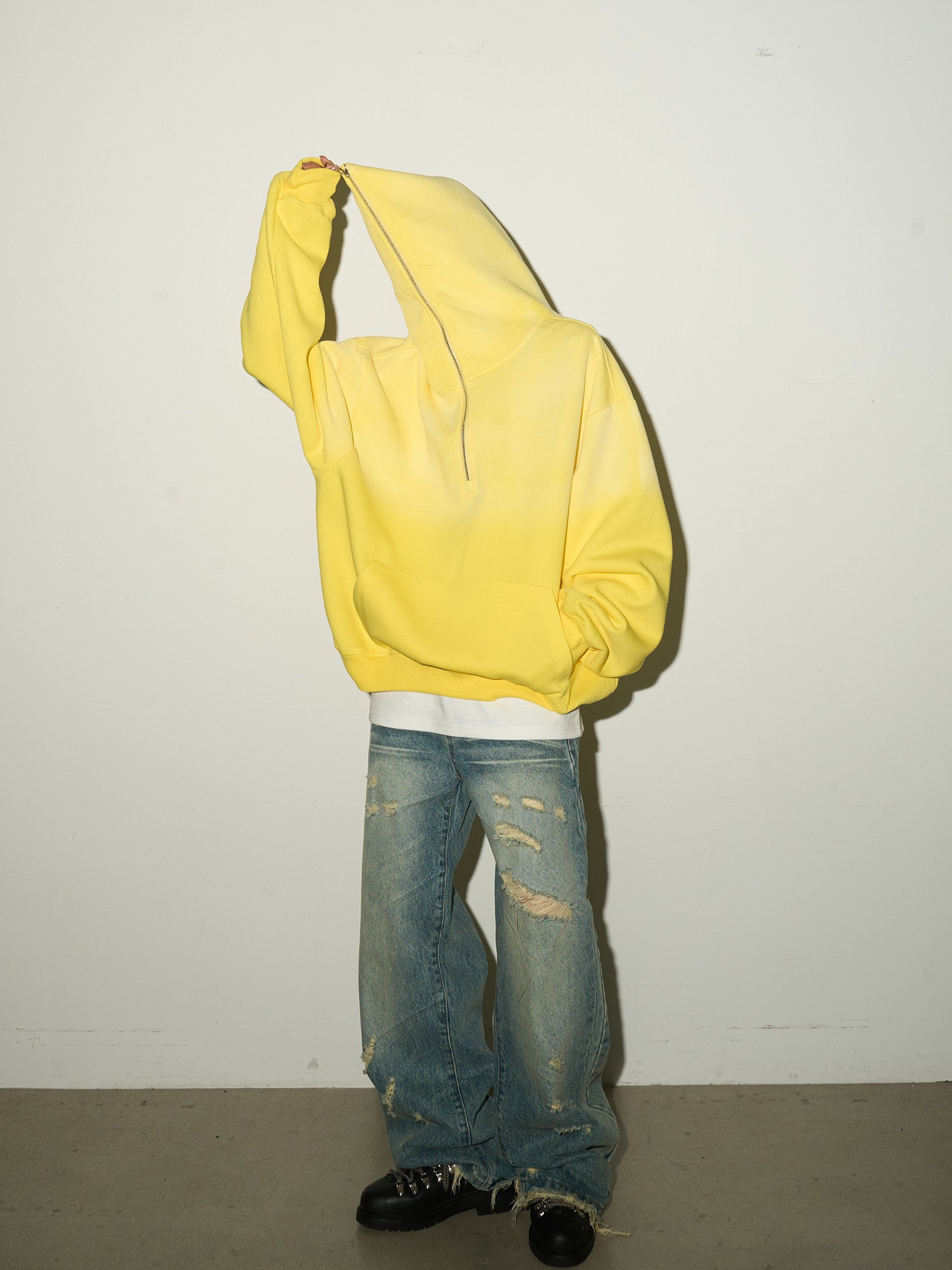 QS703B damage denim