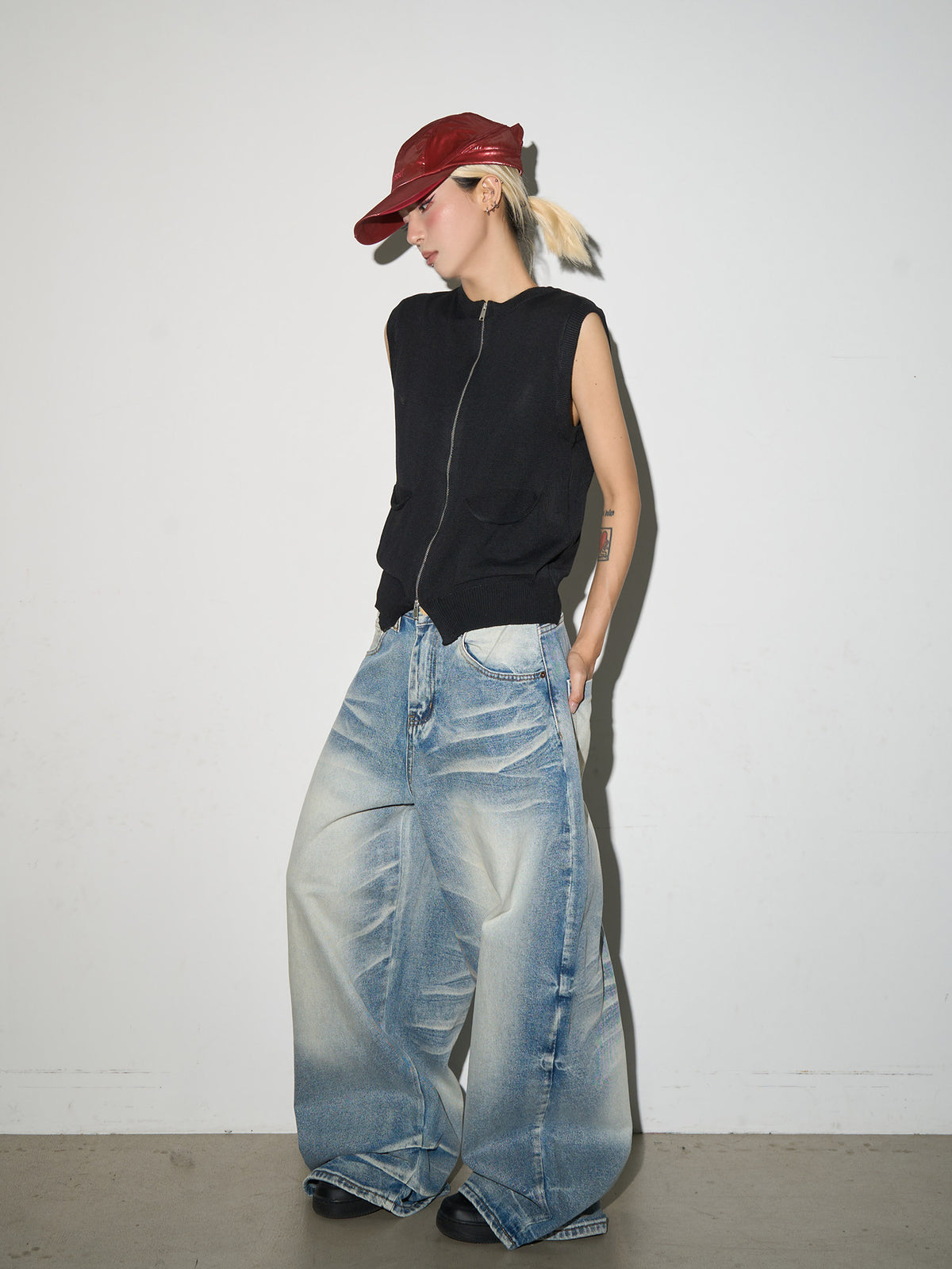 QS907B loose denim