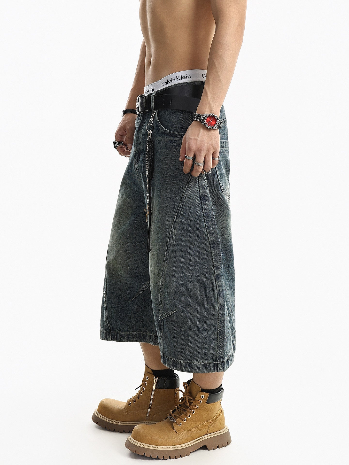 QS792B denim shorts