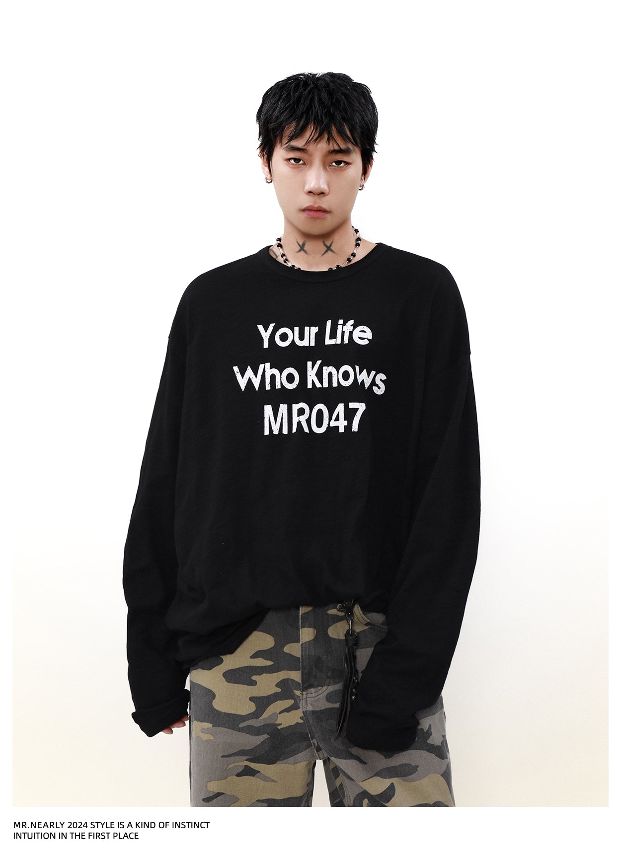 QS816A print L/S tee