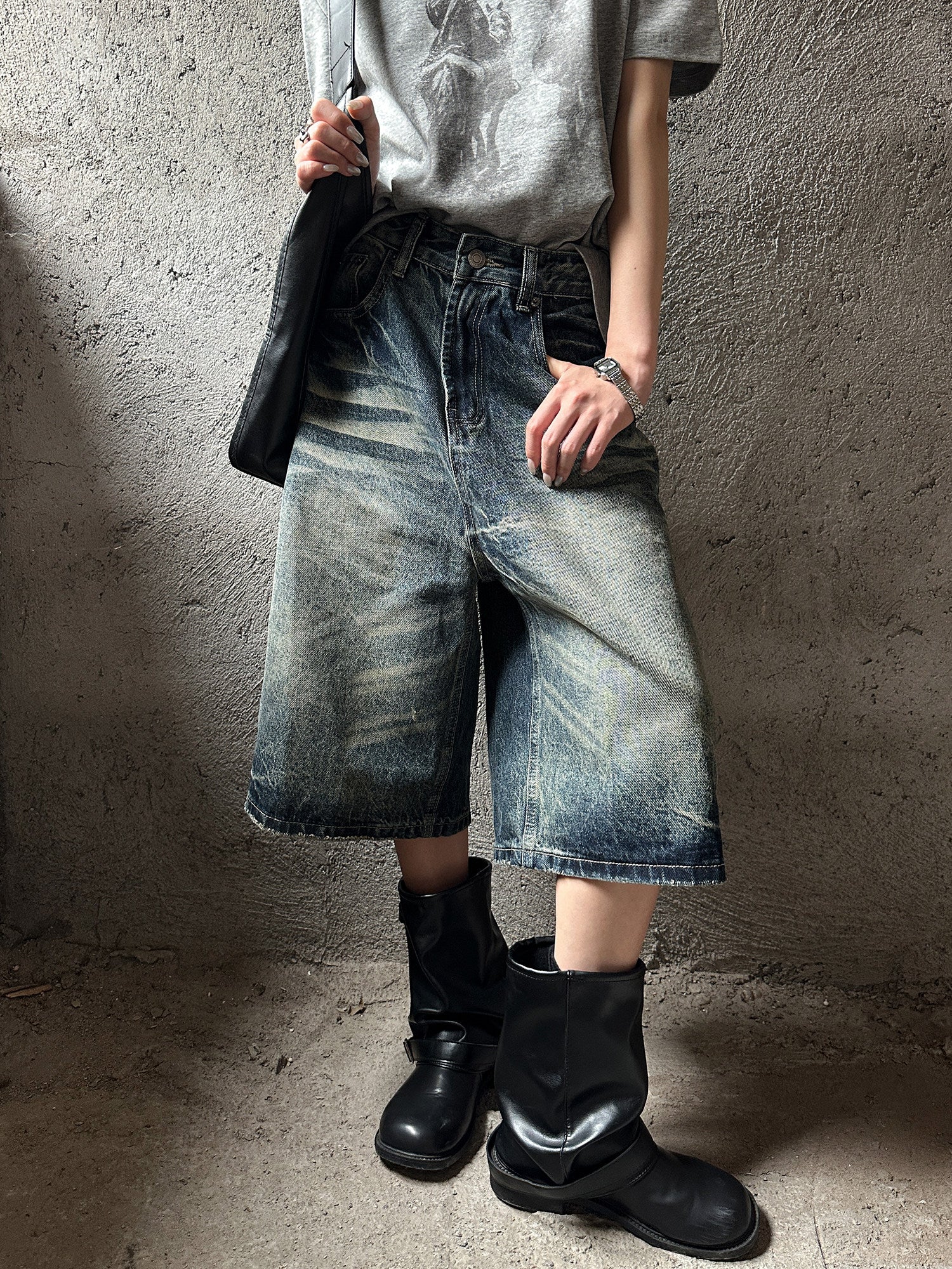 QS819B denim shorts