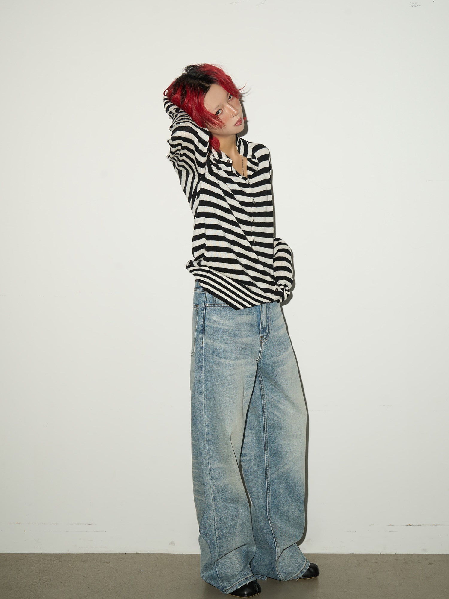 QS684B wash denim