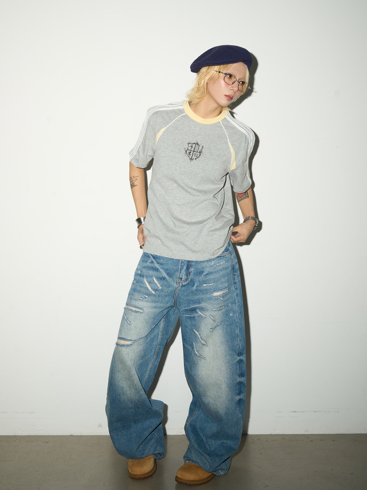 QS761B wash denim