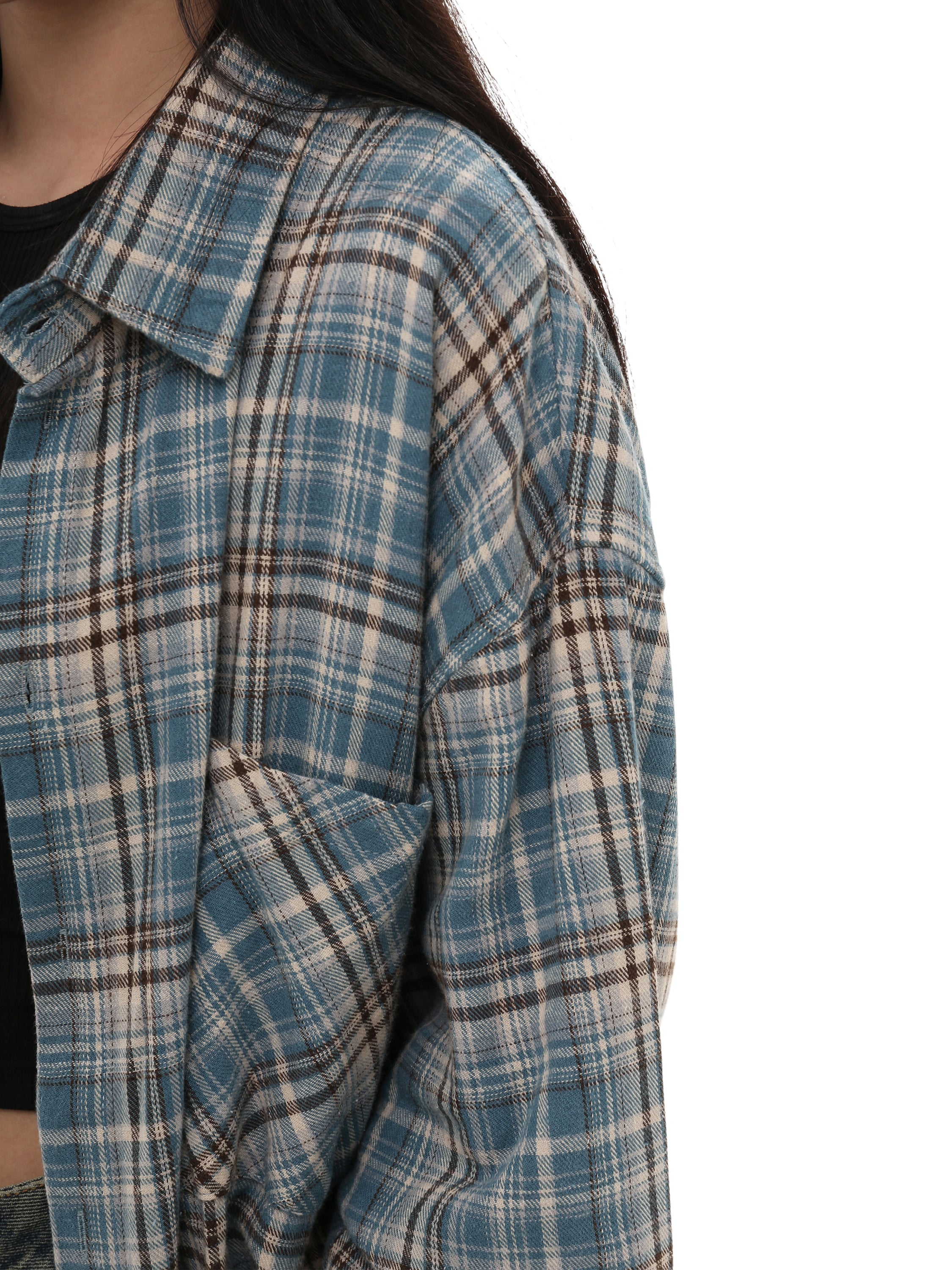 QS763A check shirts