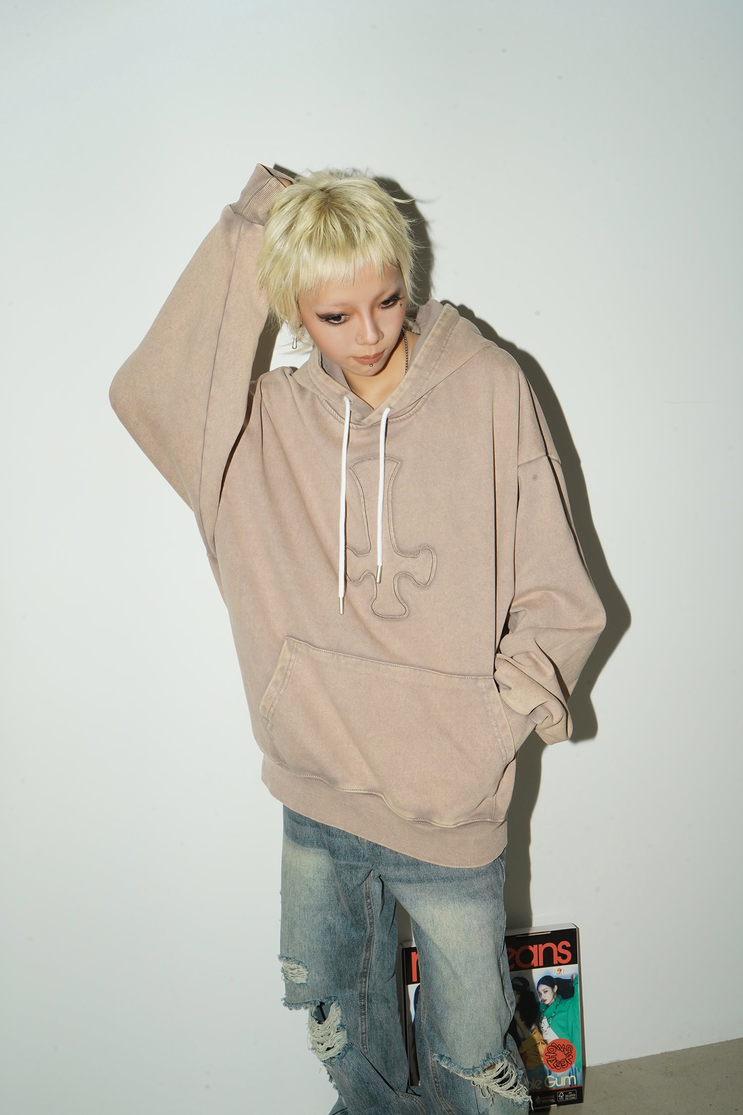 QS156B wash hoodie